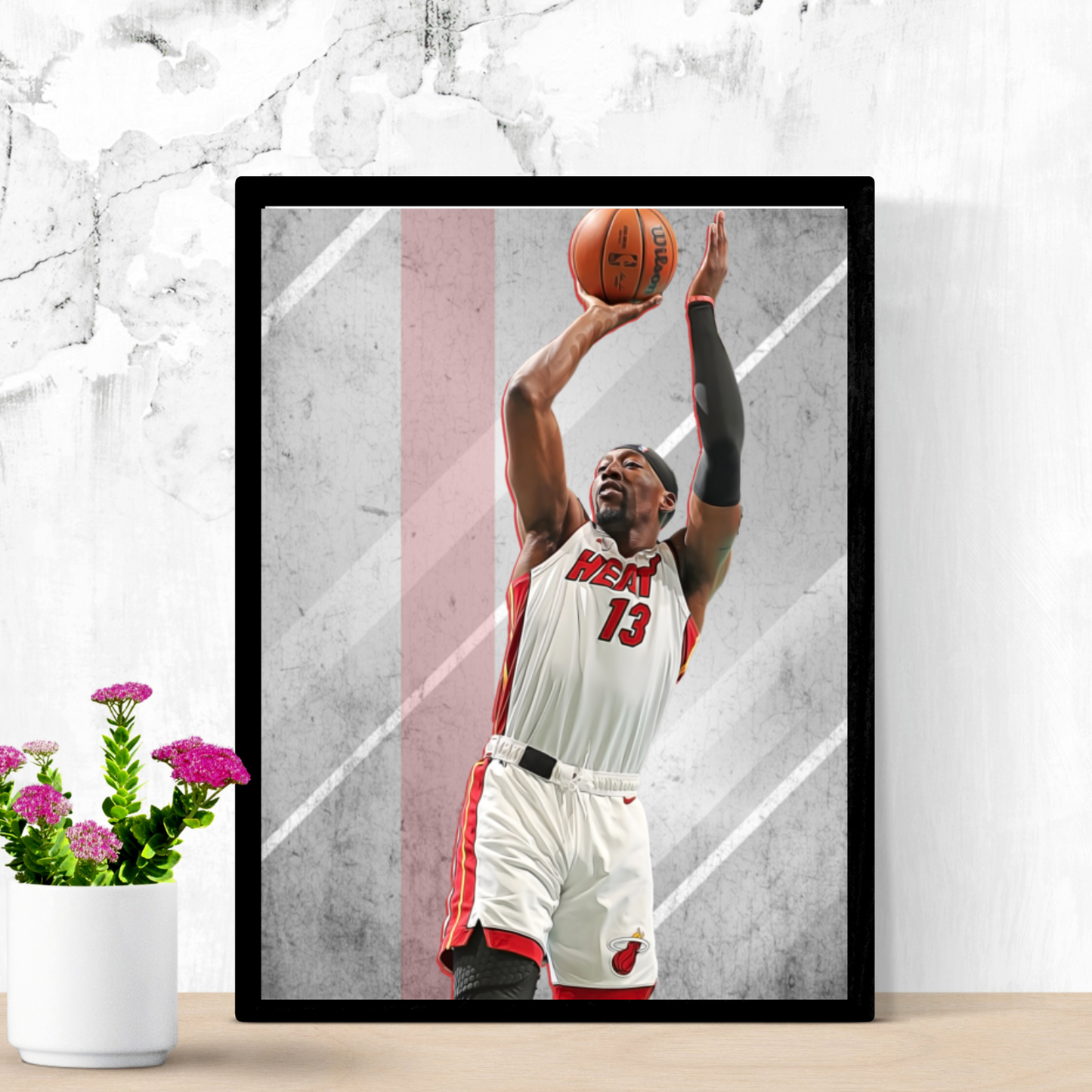 Bam Adebayo Matte Paper Poster, Frames & Hanger, NBA Fan Gift