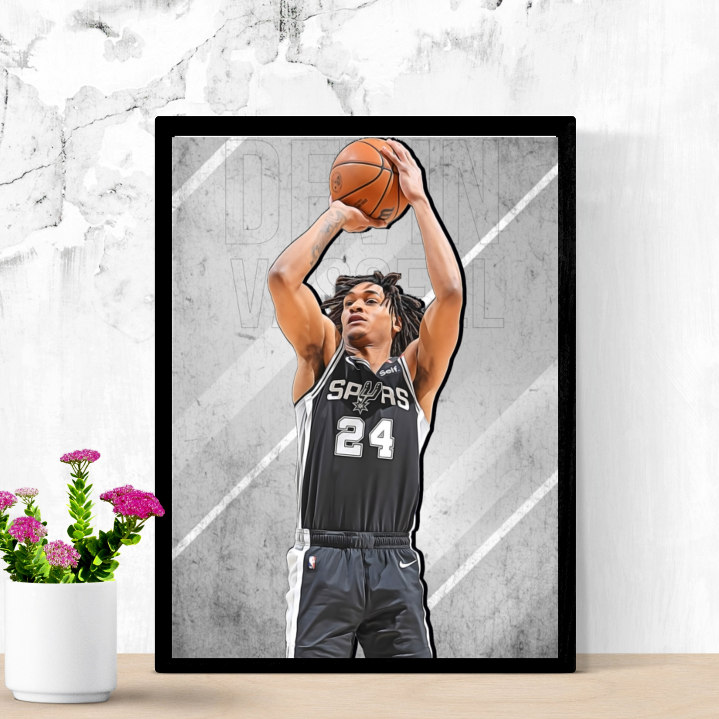 Devin Vassell Matte Paper Poster, Frames & Hanger