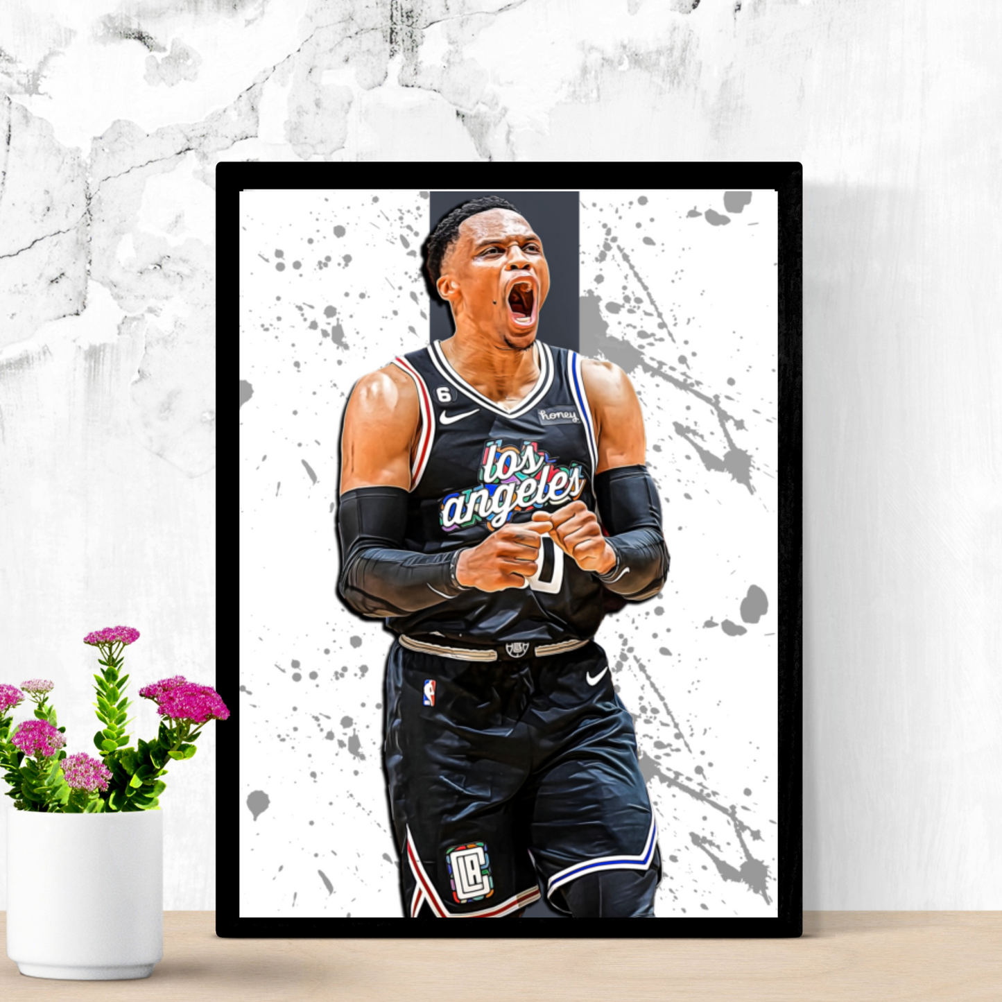 Russell Westbrook Matte Paper Poster, Frames & Hanger, NBA Fan Gift