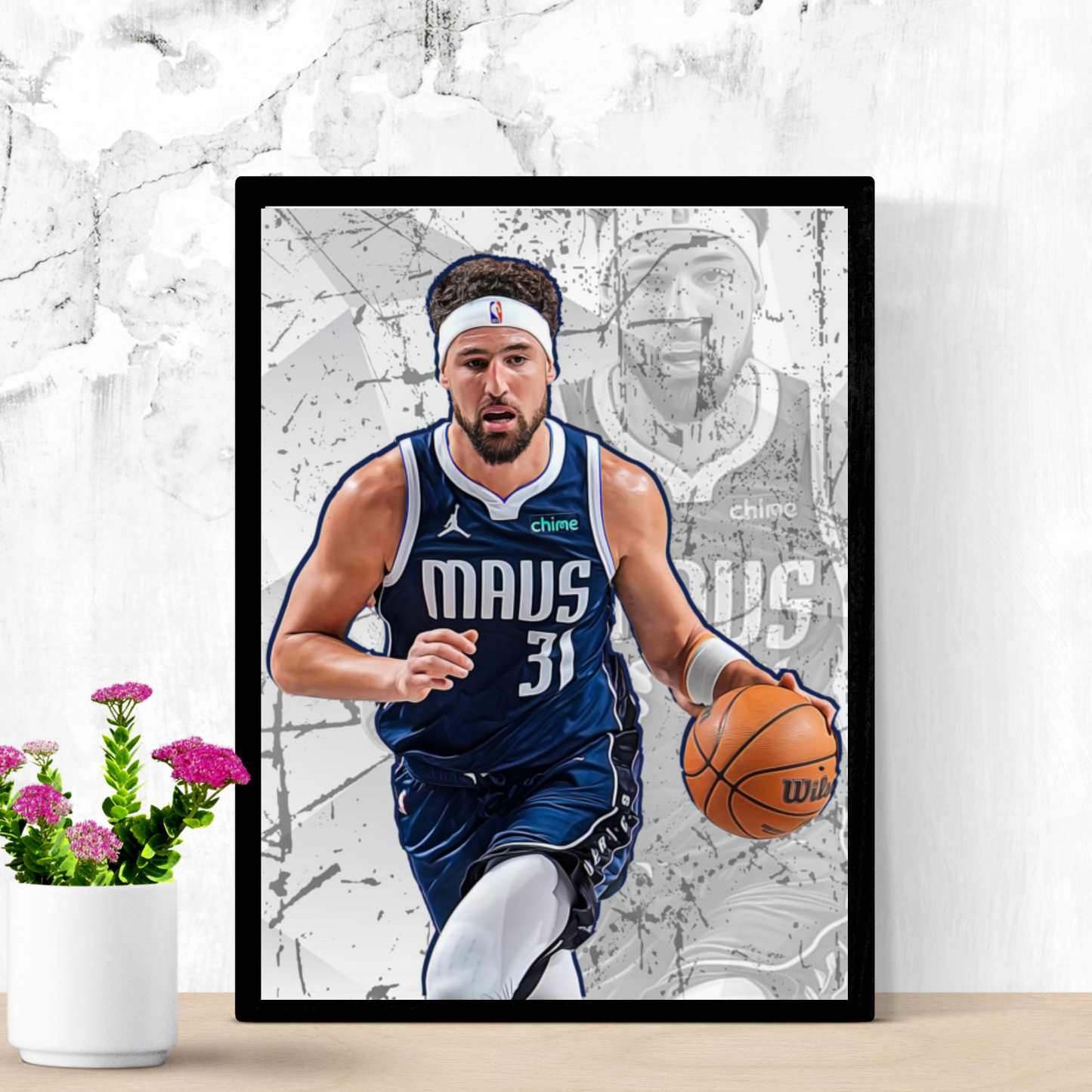 Klay Thompson Matte Paper Poster, Frames & Hanger