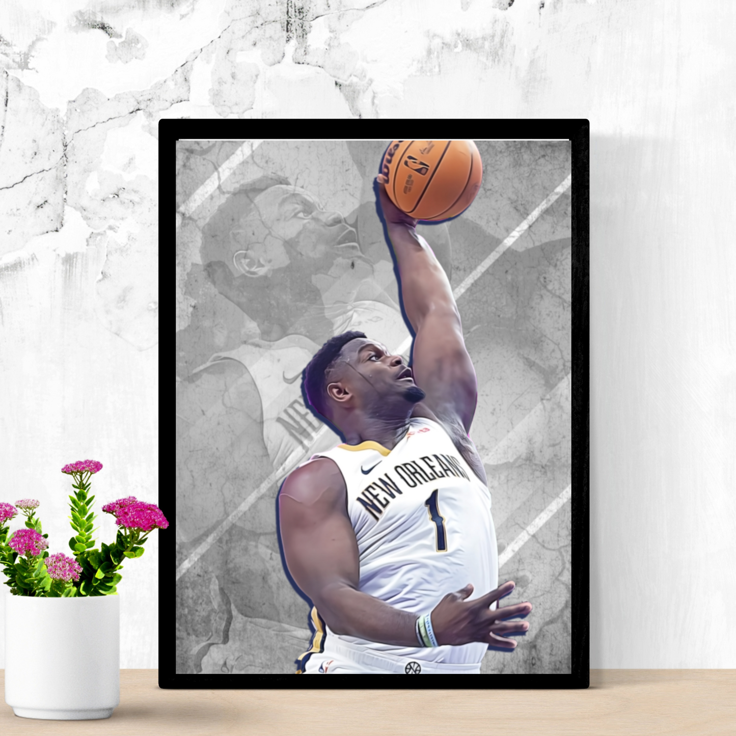 Zion Williamson Matte Paper Poster, Frames & Hanger, NBA Fan Gift
