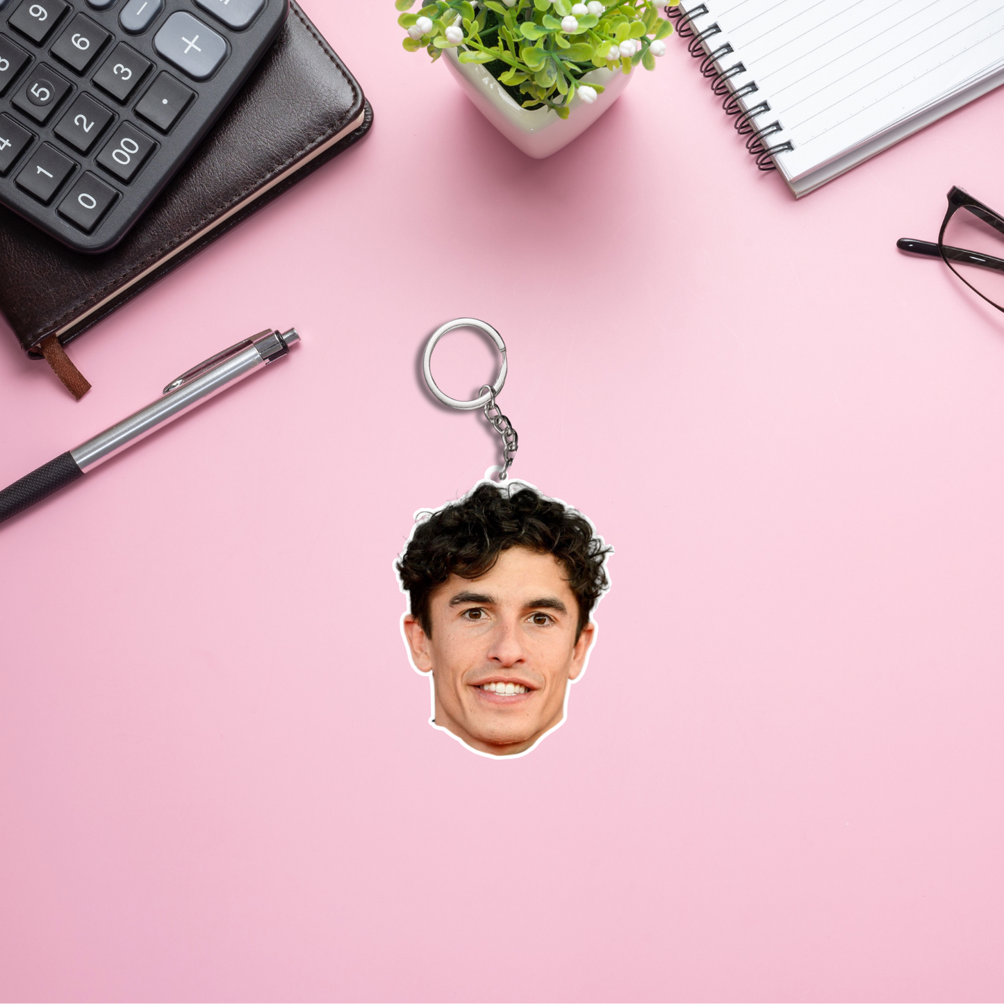 Marc Marquez Both Sided Acrylic Keychain | Moto Sports Fan Gift