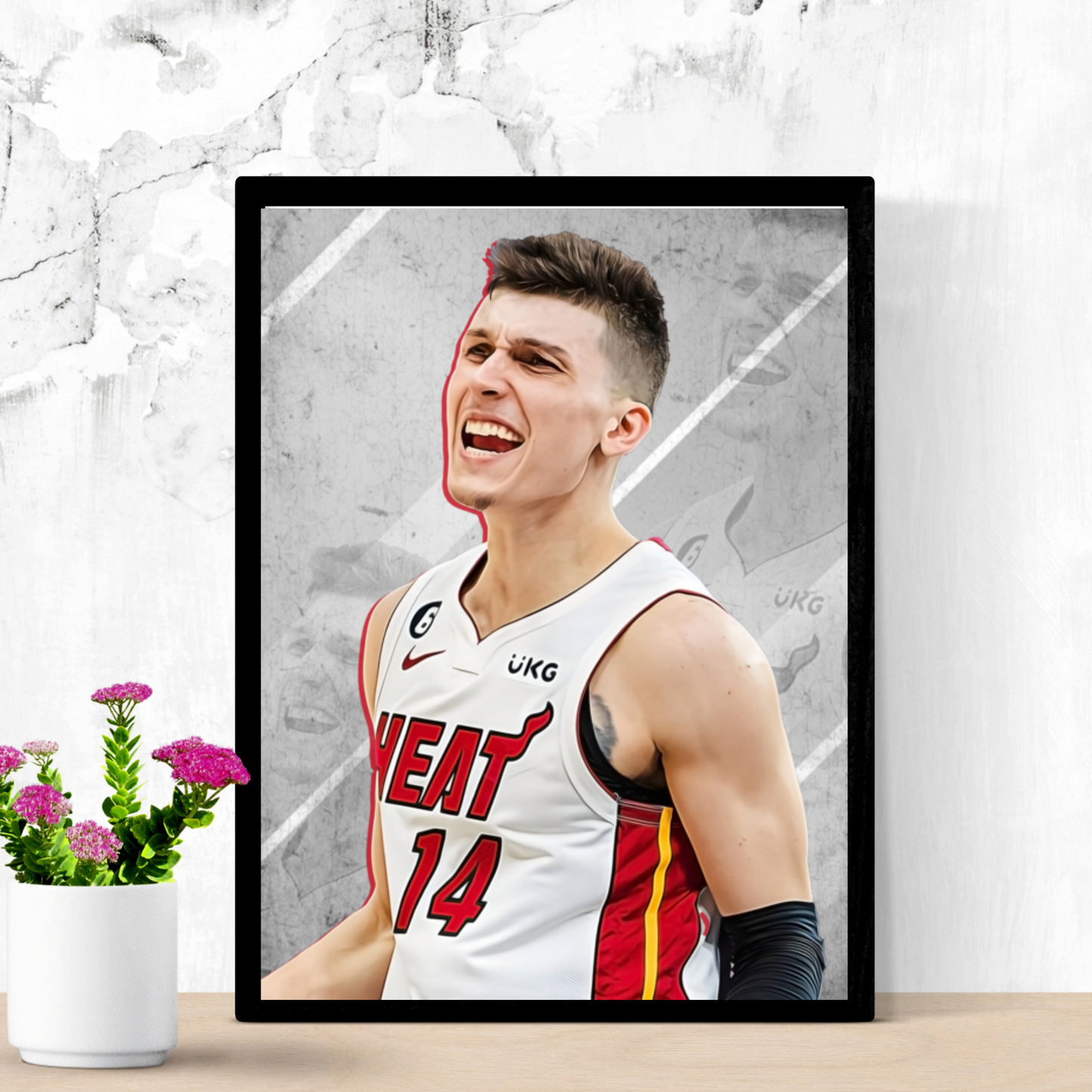 Tyler Herro Matte Paper Poster, Frames & Hanger, NBA Fan Gift