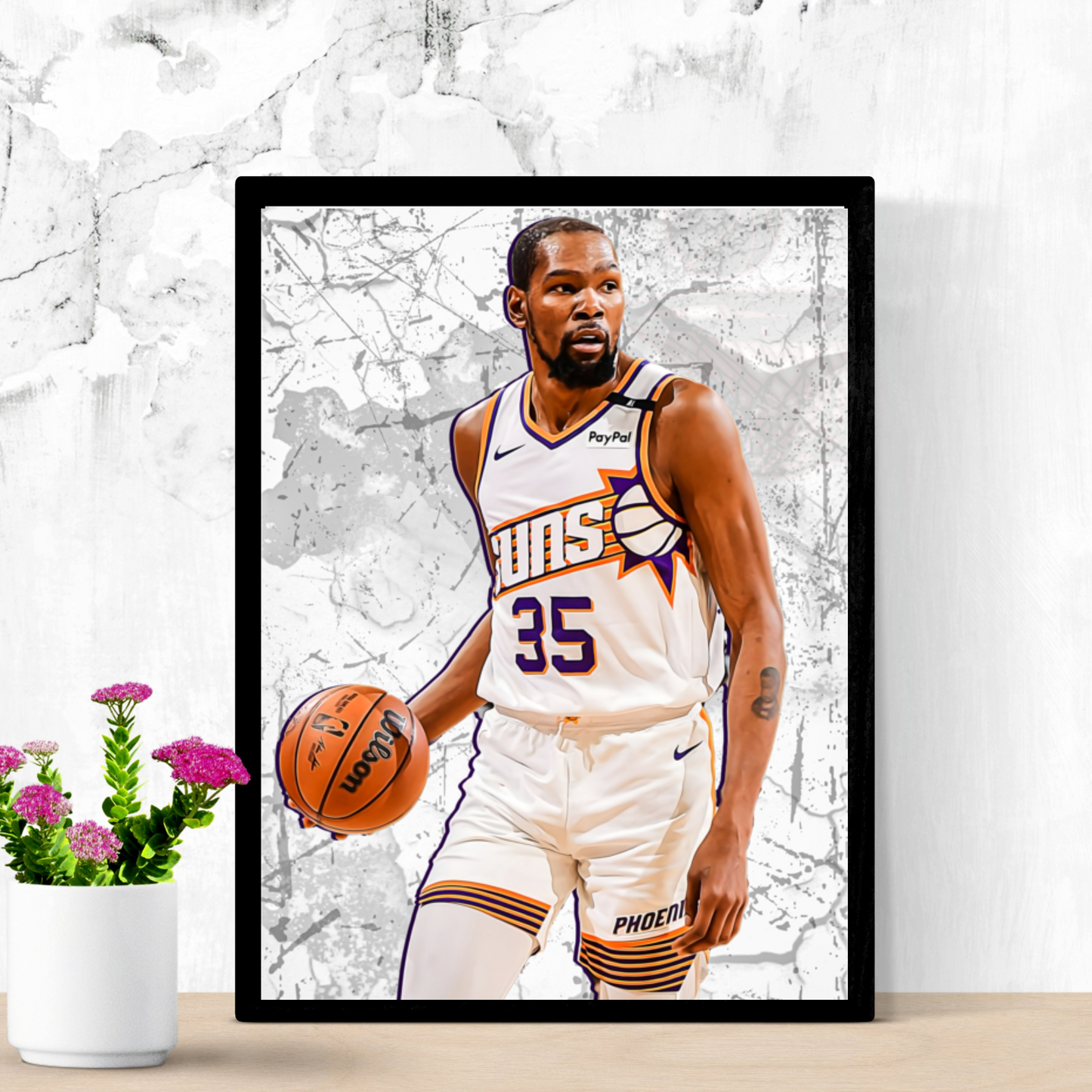 Kevin Durant Premium Matte Paper Poster, Frames & Hanger