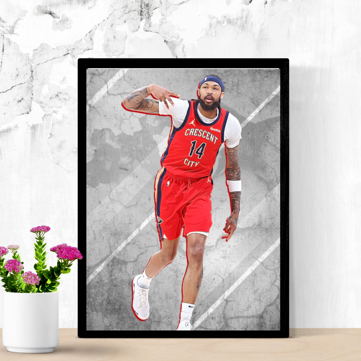 Brandon Ingram Matte Paper Poster, Frames & Hanger, NBA Fan Gift