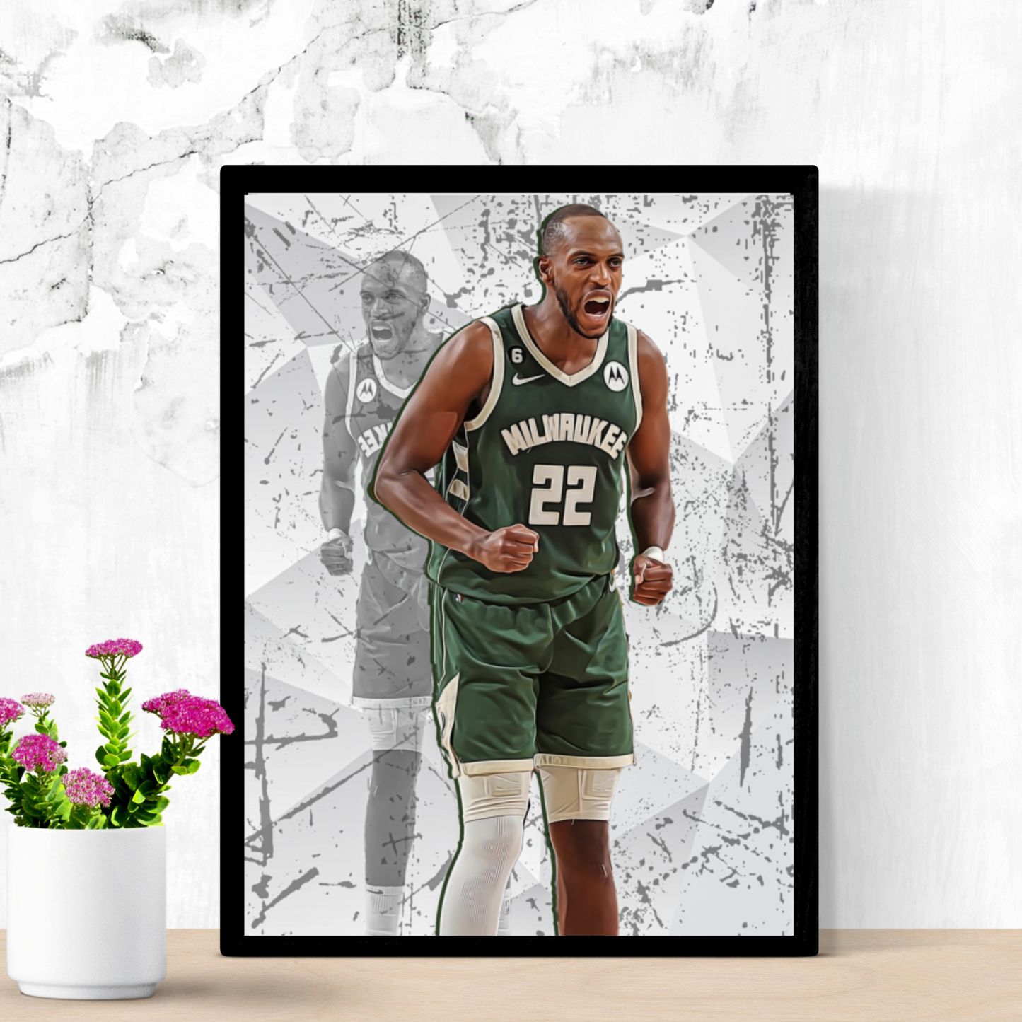 Khris Middleton Matte Paper Poster, Frames & Hanger
