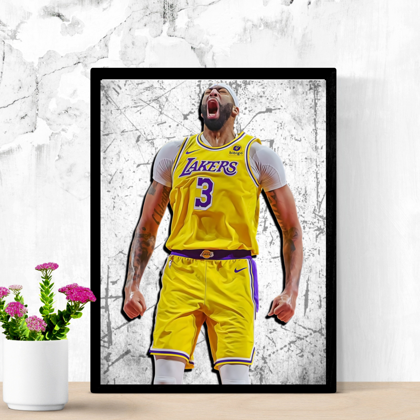 Anthony Davis Matte Paper Poster, Frames & Hanger, NBA Fan Gift
