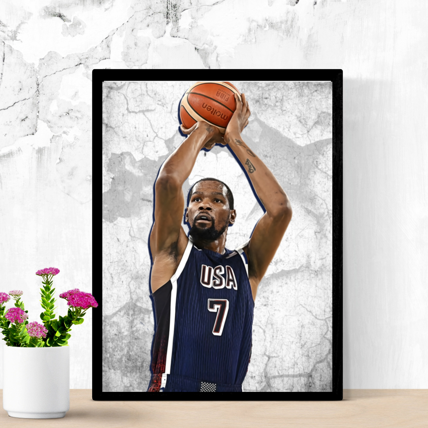 Kevin Durant Matte Paper Poster, Frames & Hanger