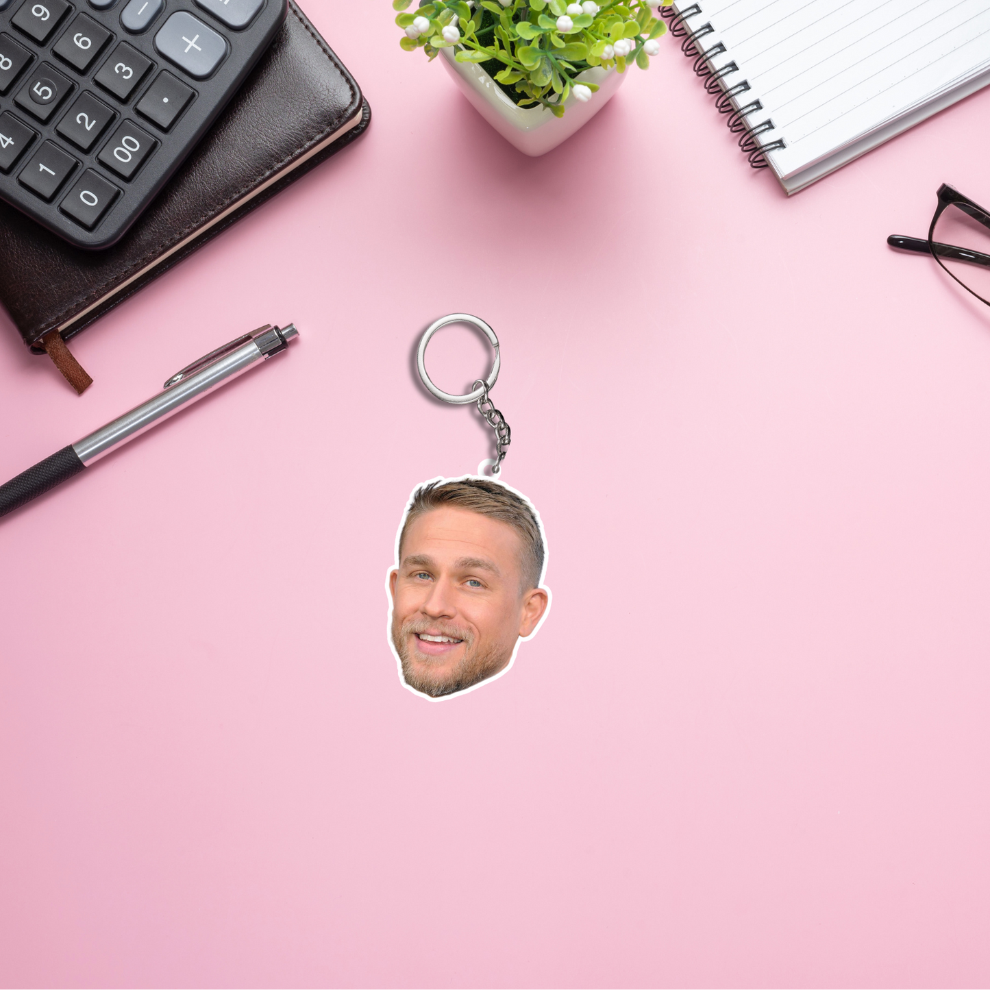 Charlie Hunnam 2 Layer Acrylic Keychain | Fan Gift
