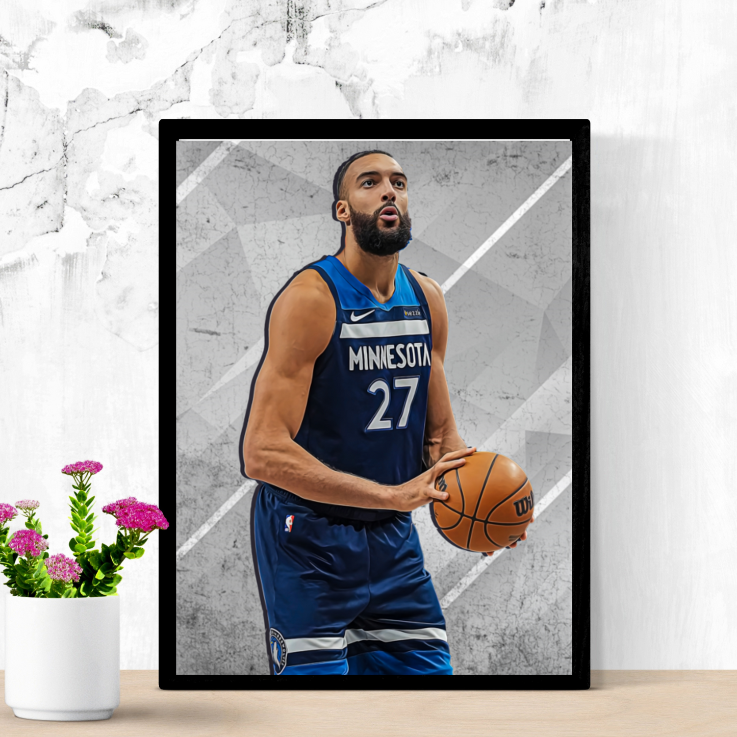 Rudy Gobert Matte Paper Poster, Frames & Hanger