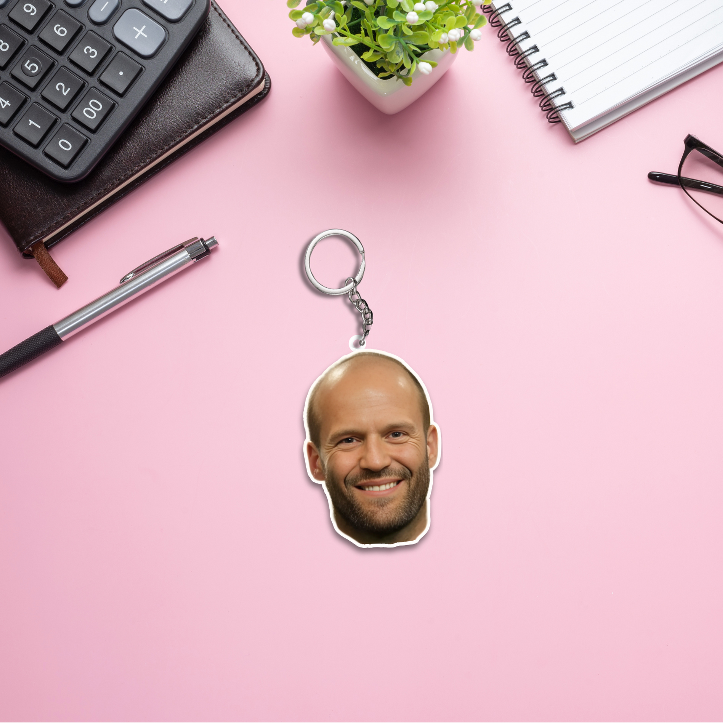 Jason Statham Both Side Acrylic Keychain