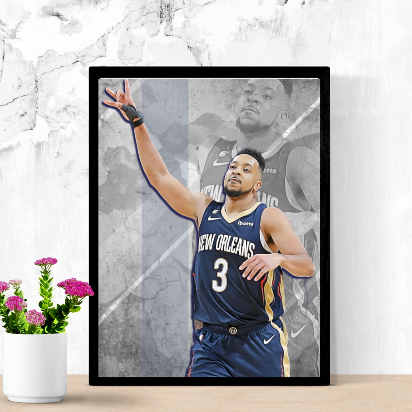CJ McCollum Matte Paper Poster, Frames & Hanger, NBA Fan Gift