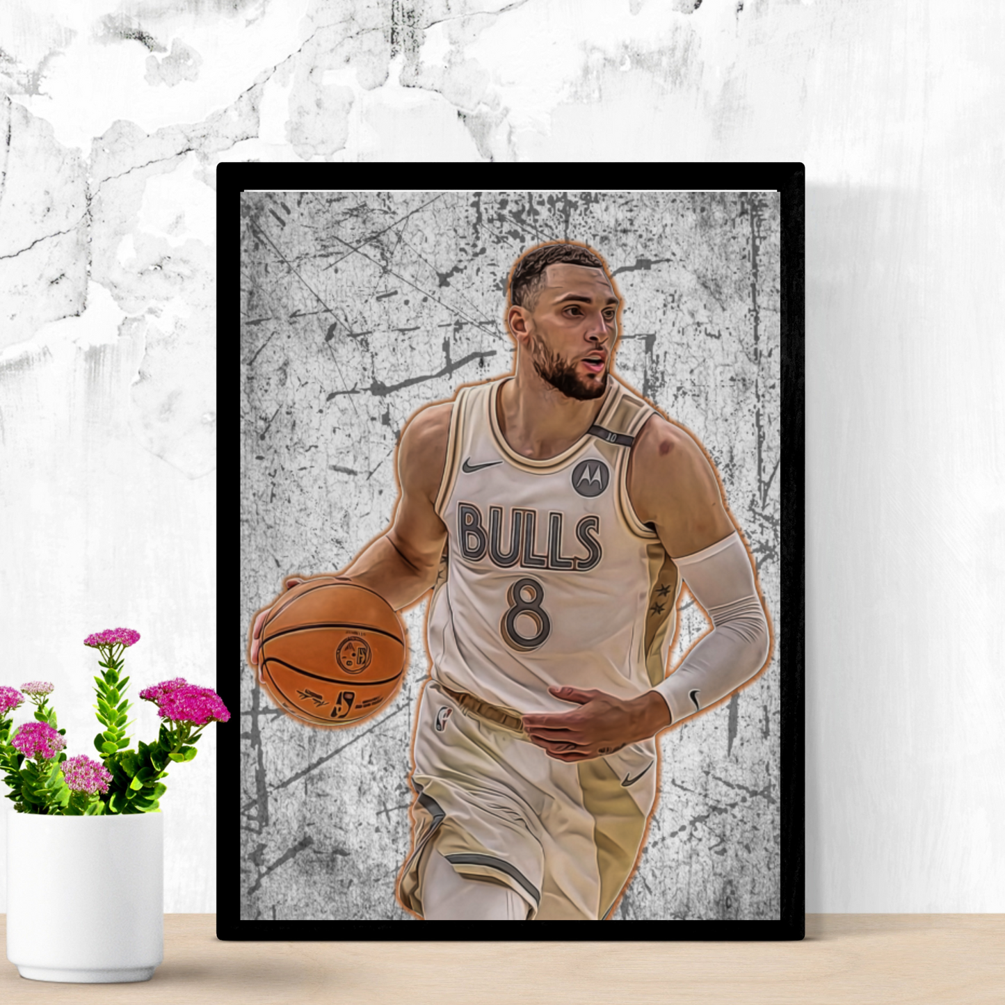 Zach LaVine Matte Paper Poster, Frames & Hanger