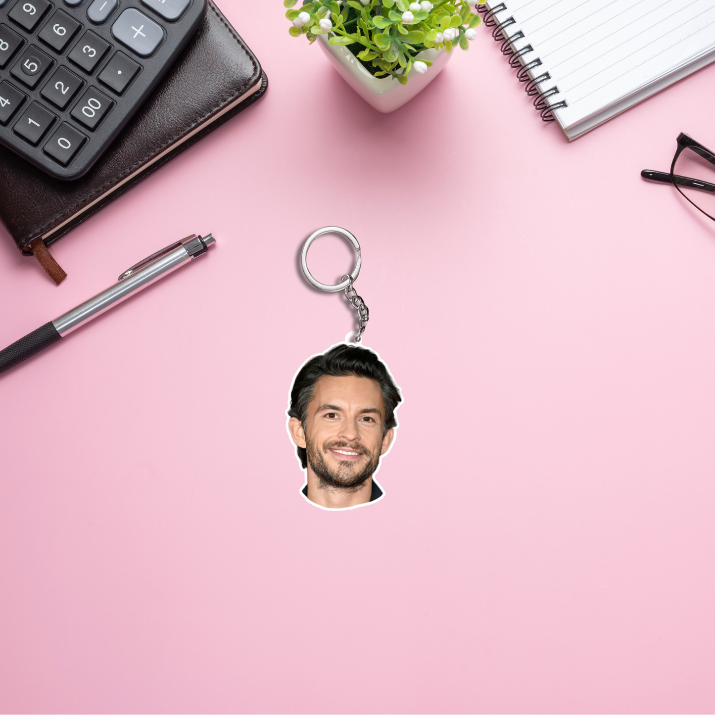 Jonathan Bailey Both Sided Acrylic Keychain | Fan Gift