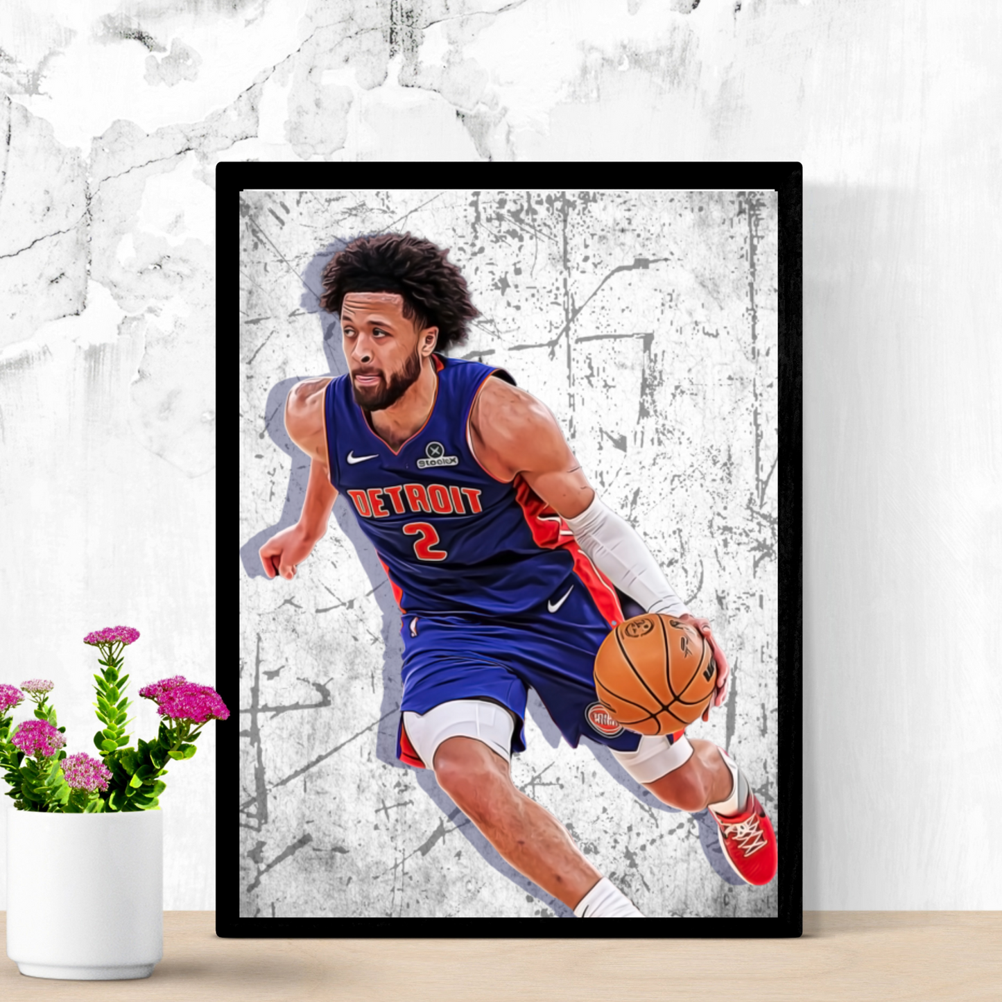 Cade Cunningham Matte Paper Poster, Frames & Hanger, NBA Fan Gift