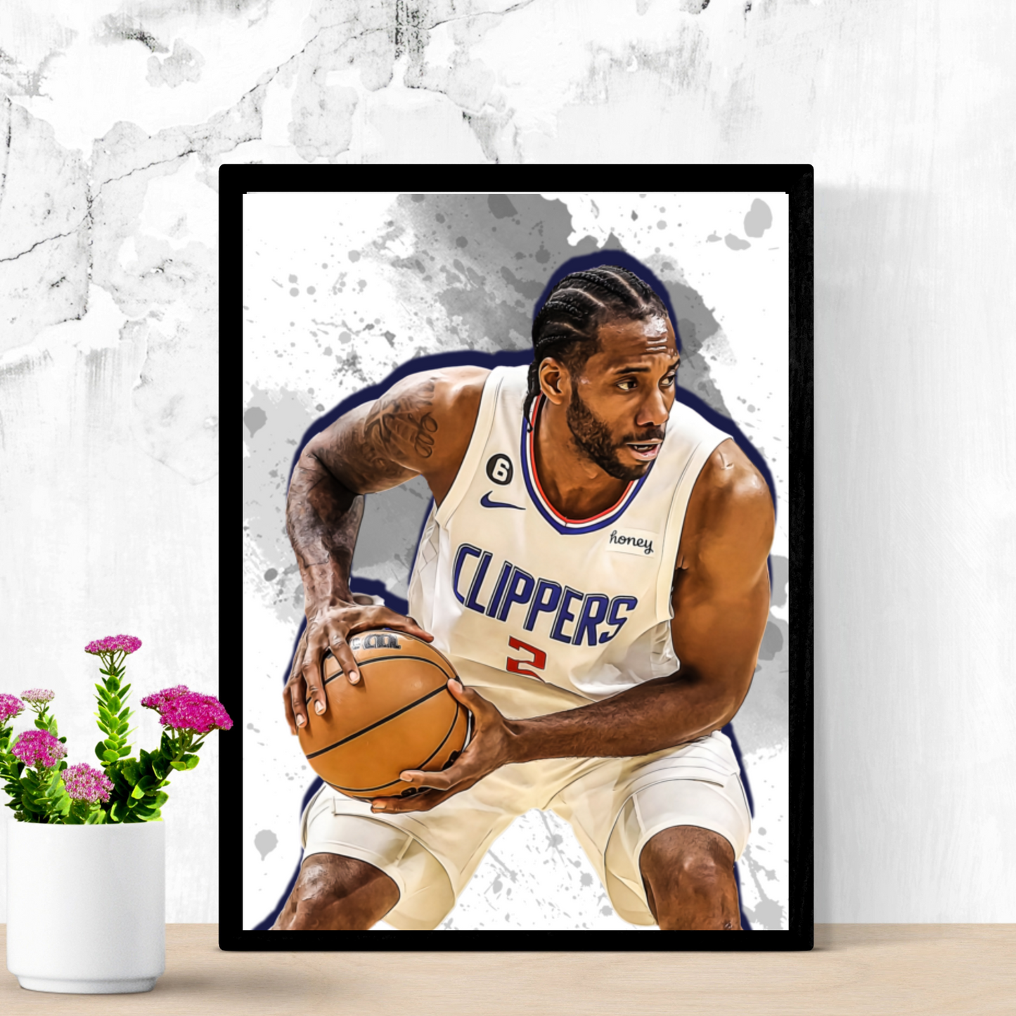 Kawhi Leonard Matte Paper Poster, Frames & Hanger, NBA Fan Gift