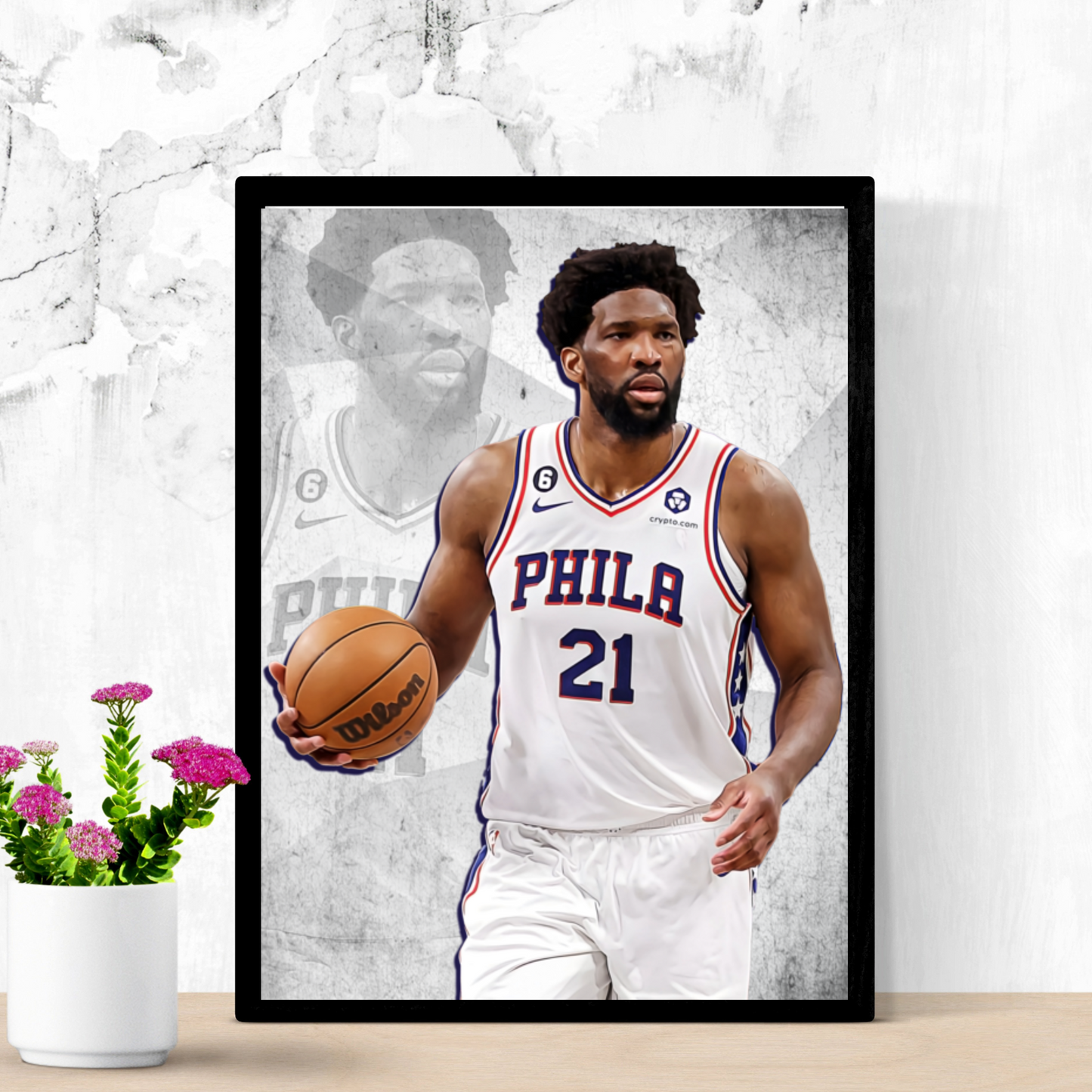 Joel Embiid Matte Paper Poster, Frames & Hanger