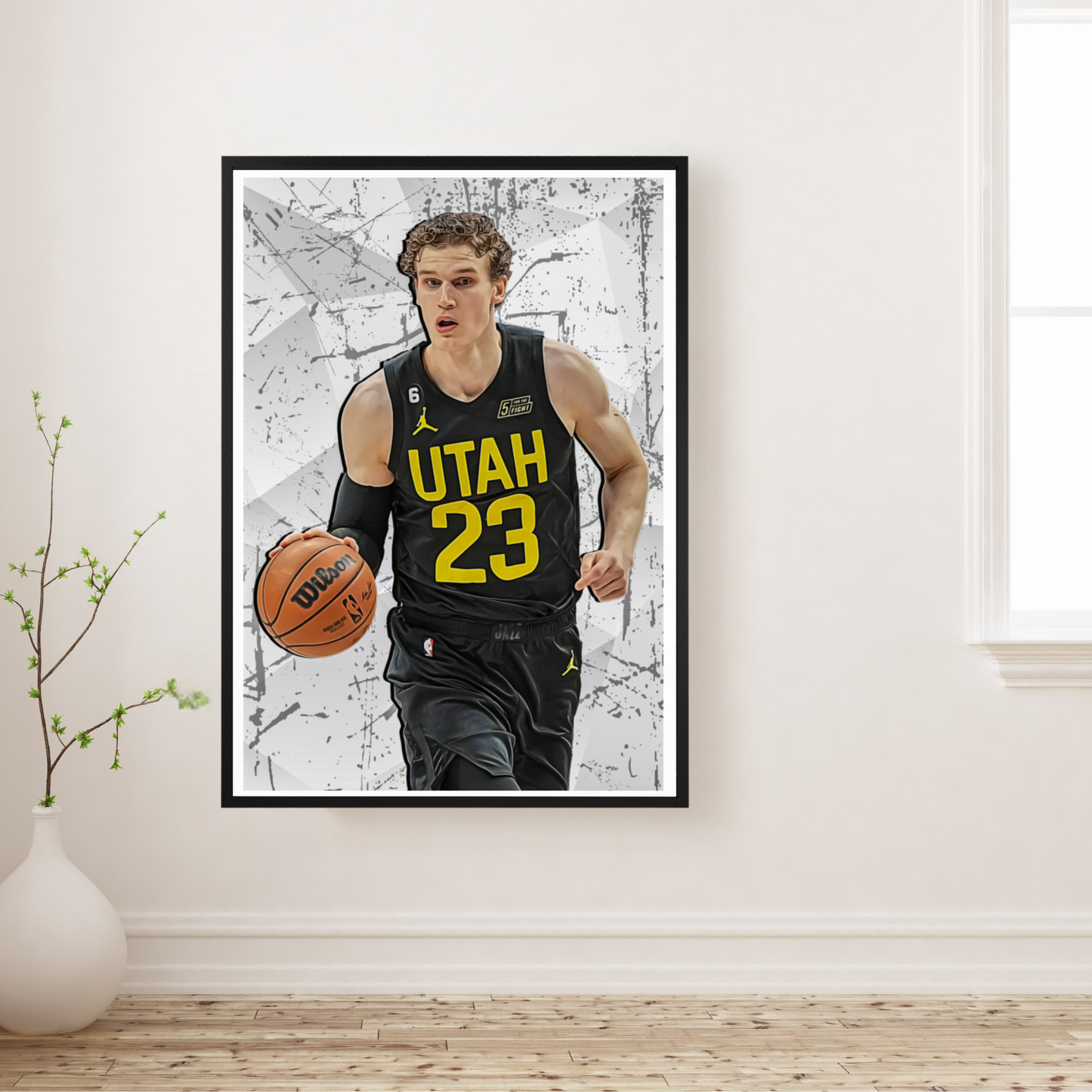 Lauri Markkanen Matte Paper Poster, Frames & Hanger