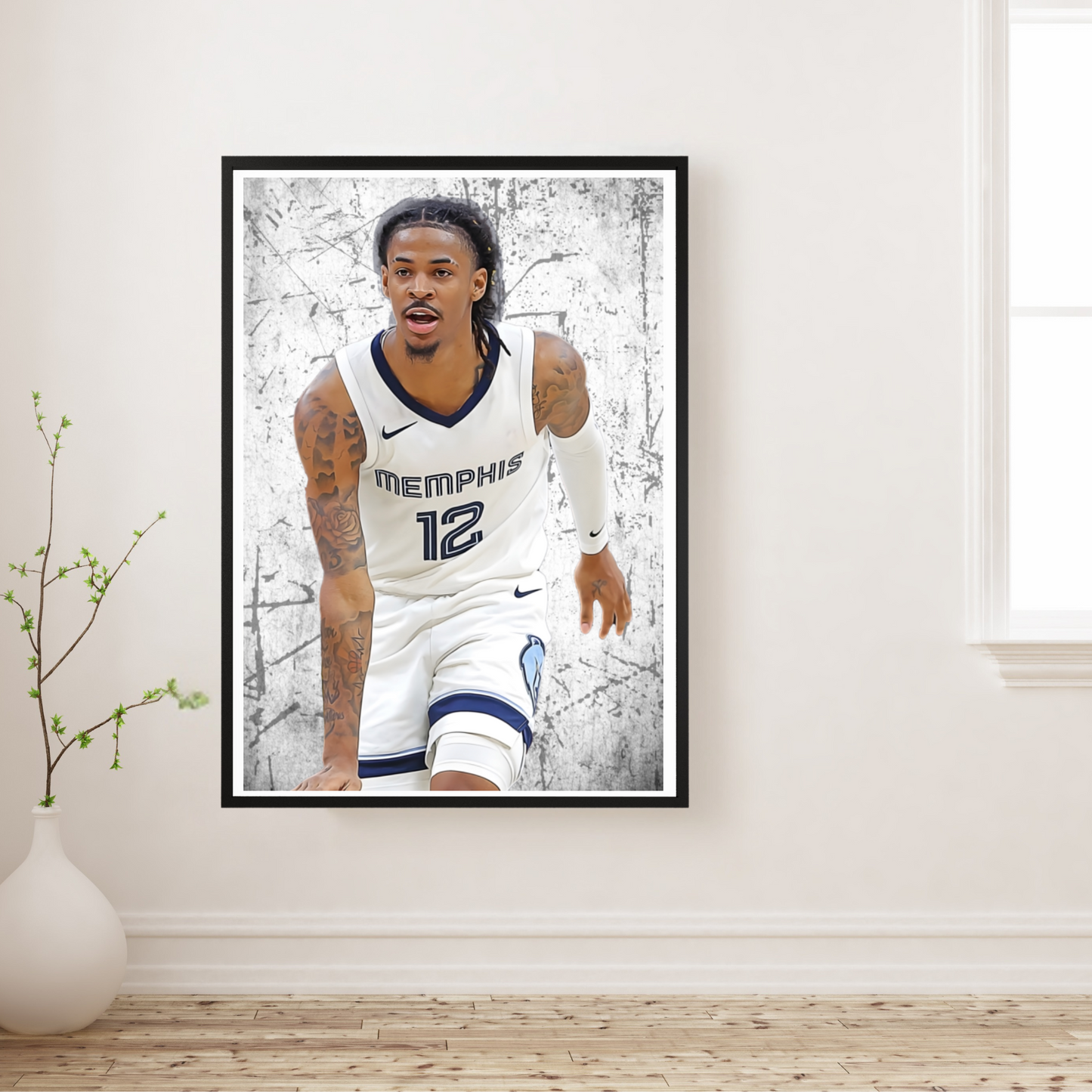 Ja Morant Matte Paper Poster, Frames & Hanger, NBA Fan Gift