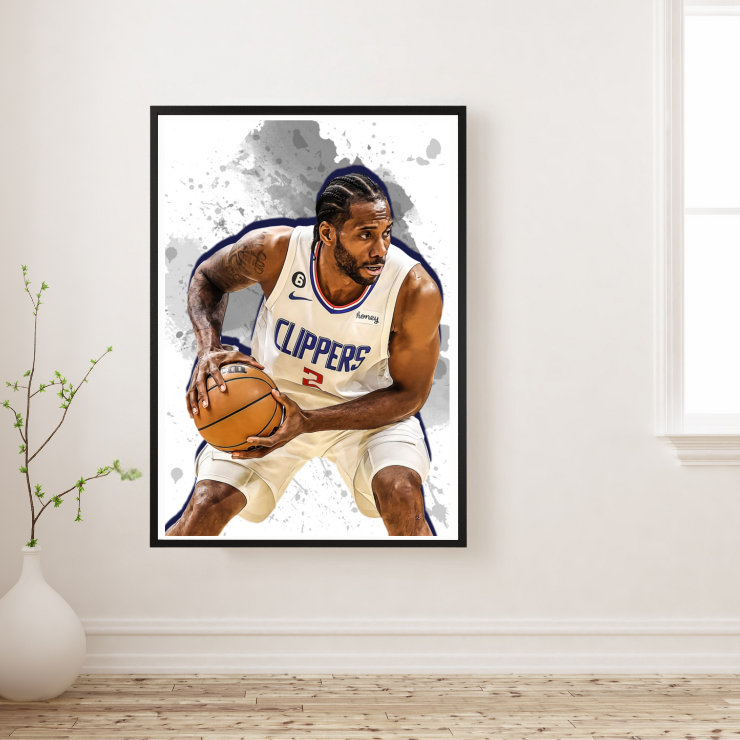 Kawhi Leonard Matte Paper Poster, Frames & Hanger, NBA Fan Gift