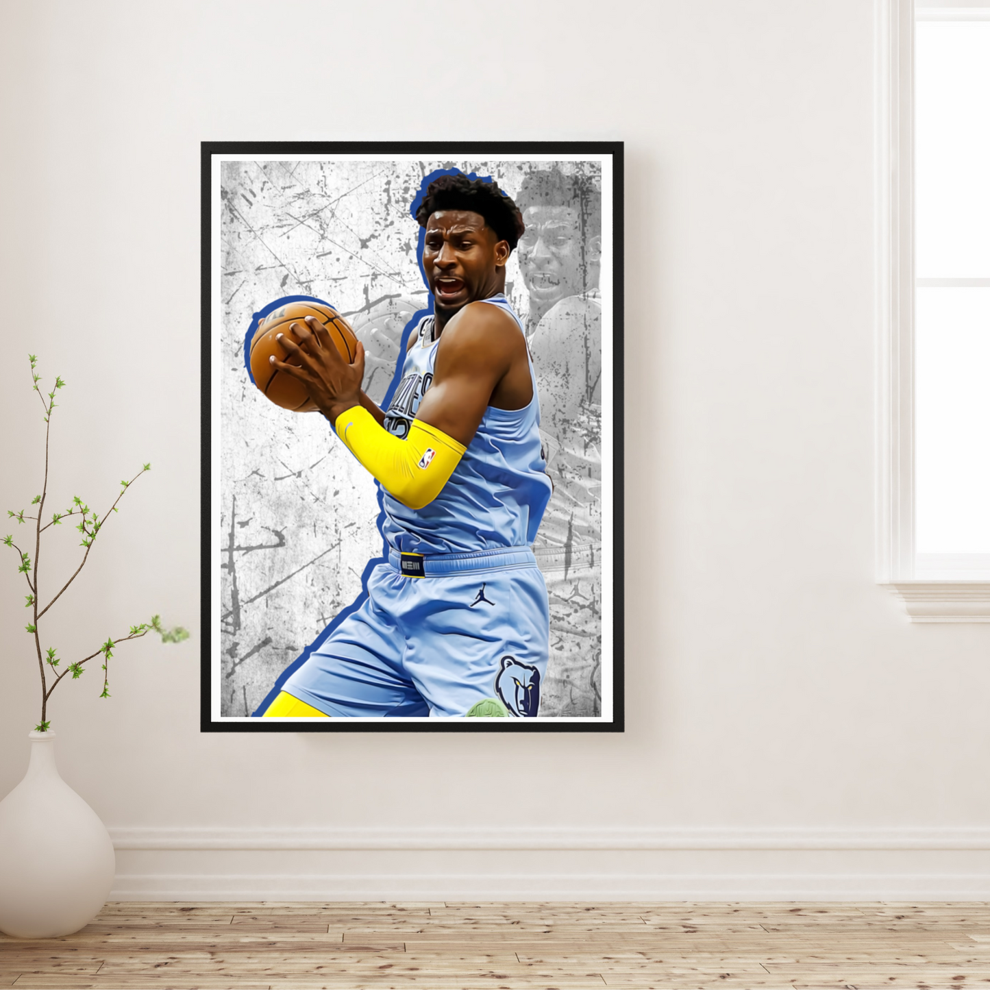 Jaren Jackson Jr. Matte Paper Poster, Frames & Hanger, NBA Fan Gift