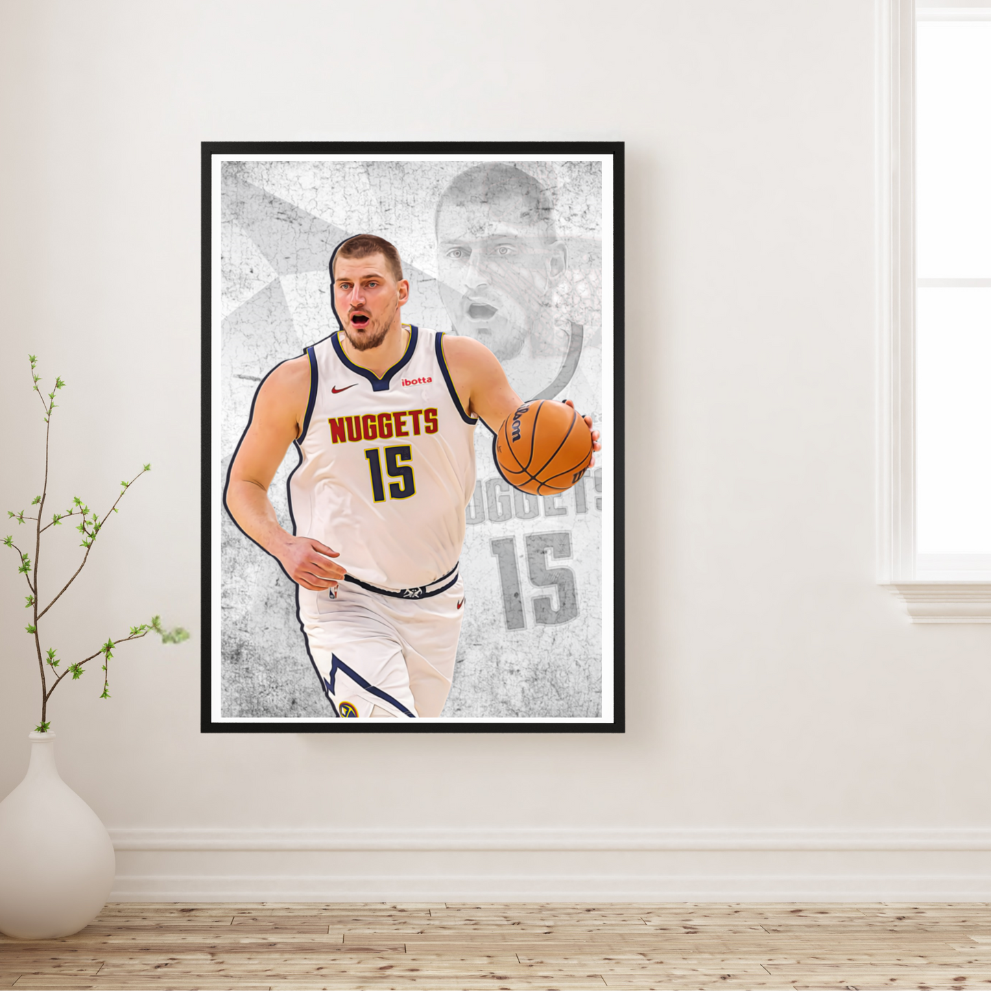 Nikola Jokić Matte Paper Poster, Frames & Hanger