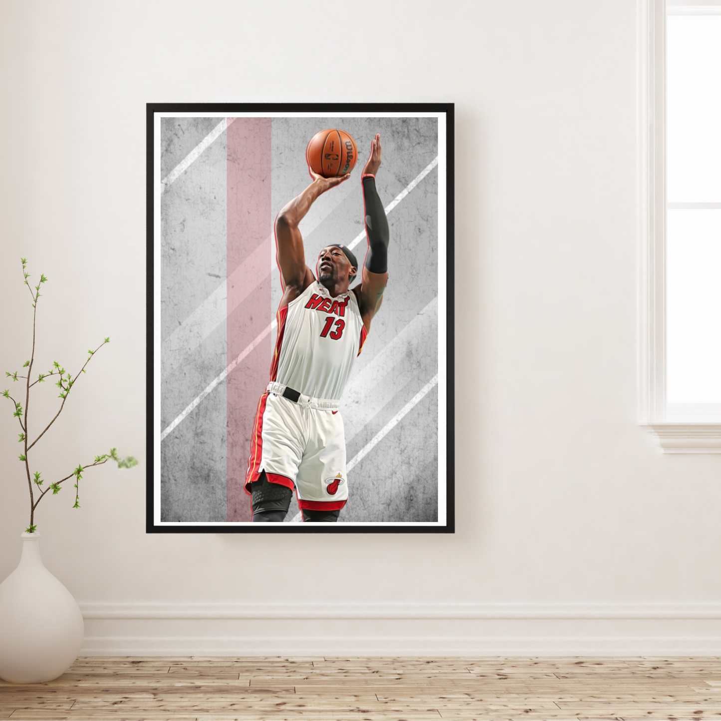 Bam Adebayo Matte Paper Poster, Frames & Hanger, NBA Fan Gift