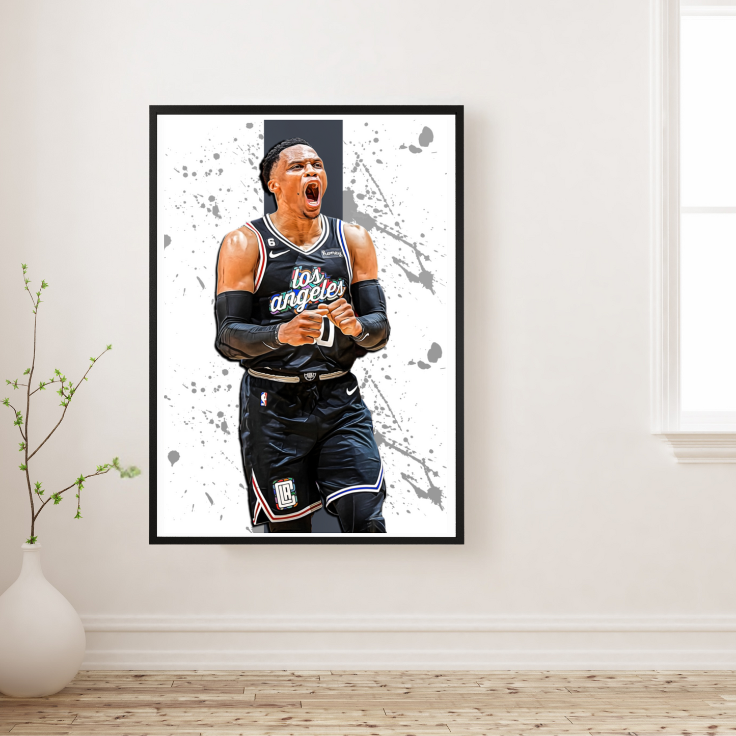 Russell Westbrook Matte Paper Poster, Frames & Hanger, NBA Fan Gift