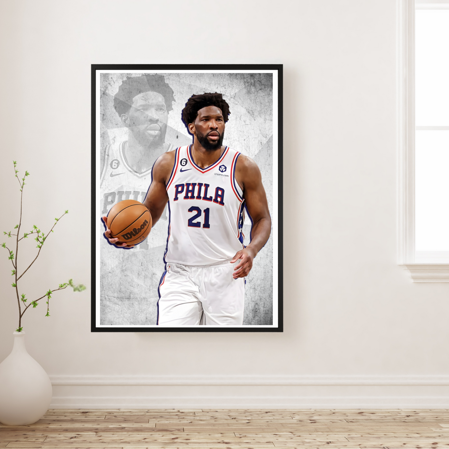 Joel Embiid Matte Paper Poster, Frames & Hanger