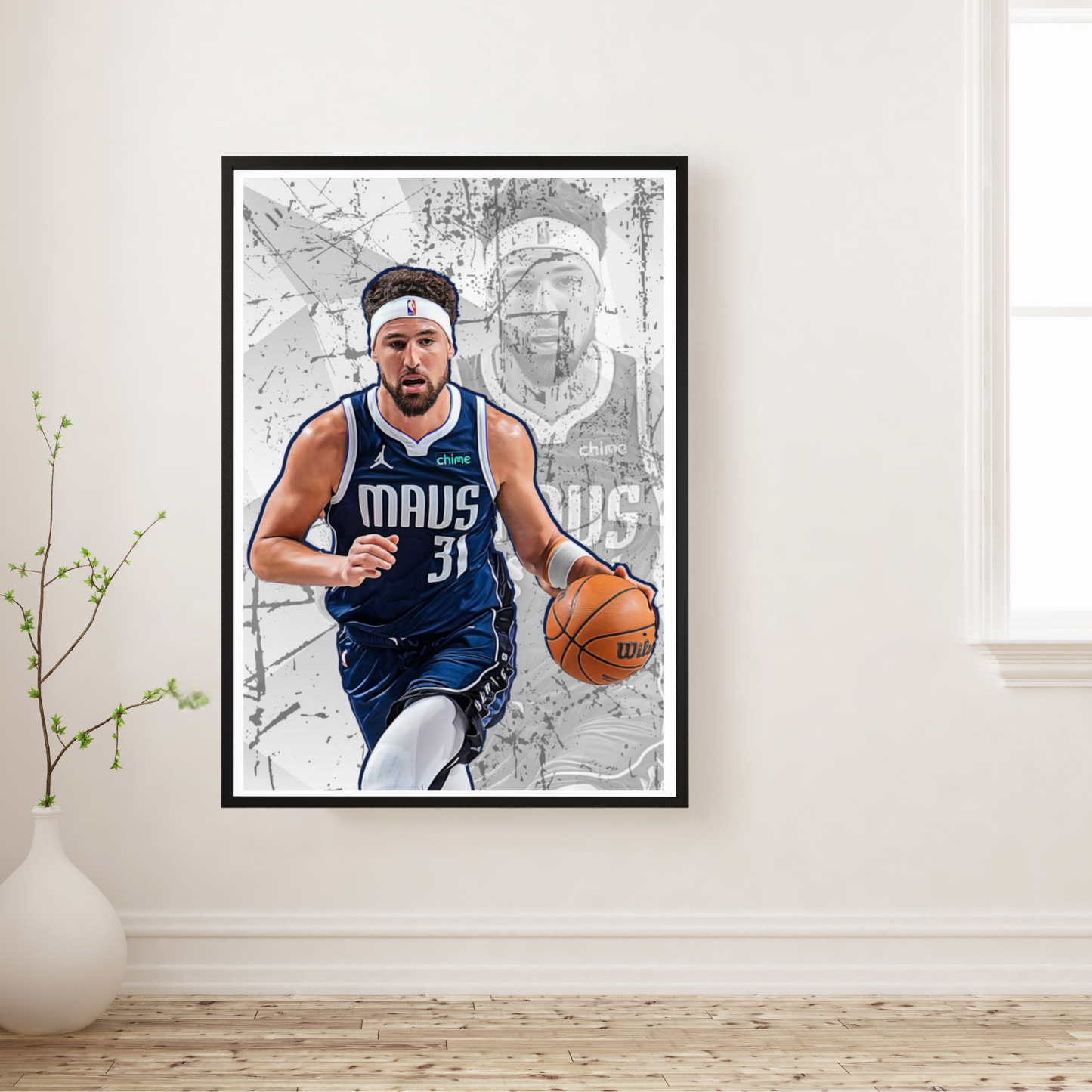 Klay Thompson Matte Paper Poster, Frames & Hanger