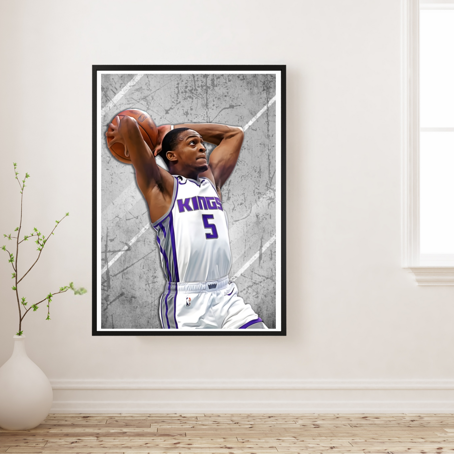 De'Aaron Fox Matte Paper Poster, Frames & Hanger