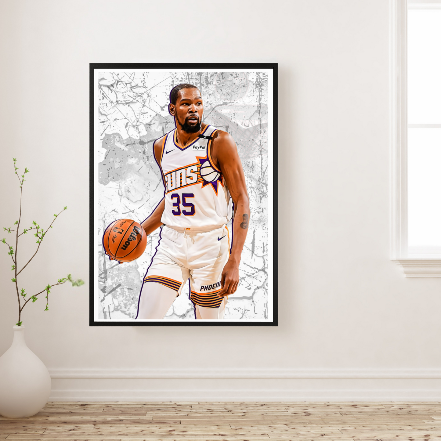 Kevin Durant Premium Matte Paper Poster, Frames & Hanger