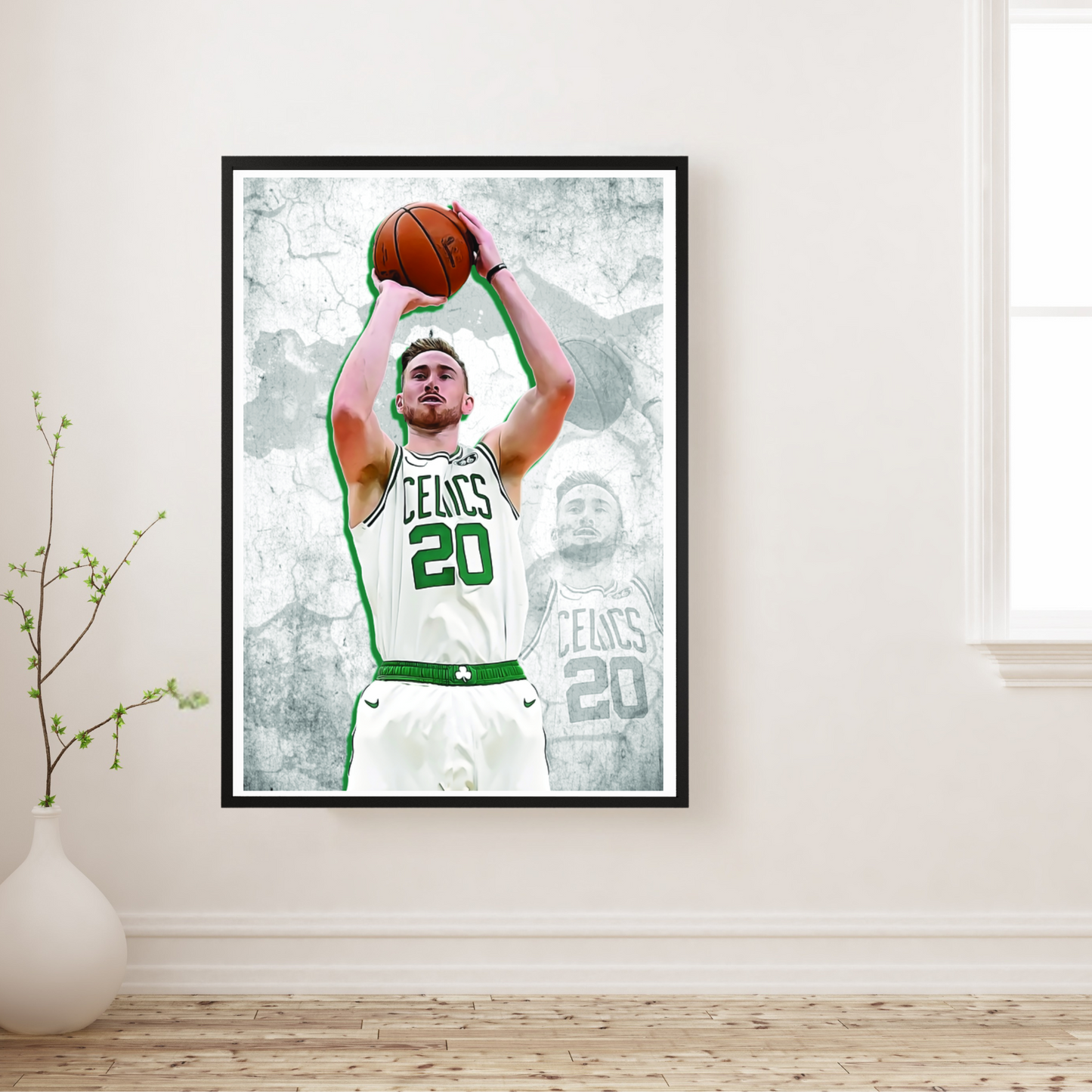 Gordon Hayward Matte Paper Poster, Frames & Hanger, NBA Fan Gift