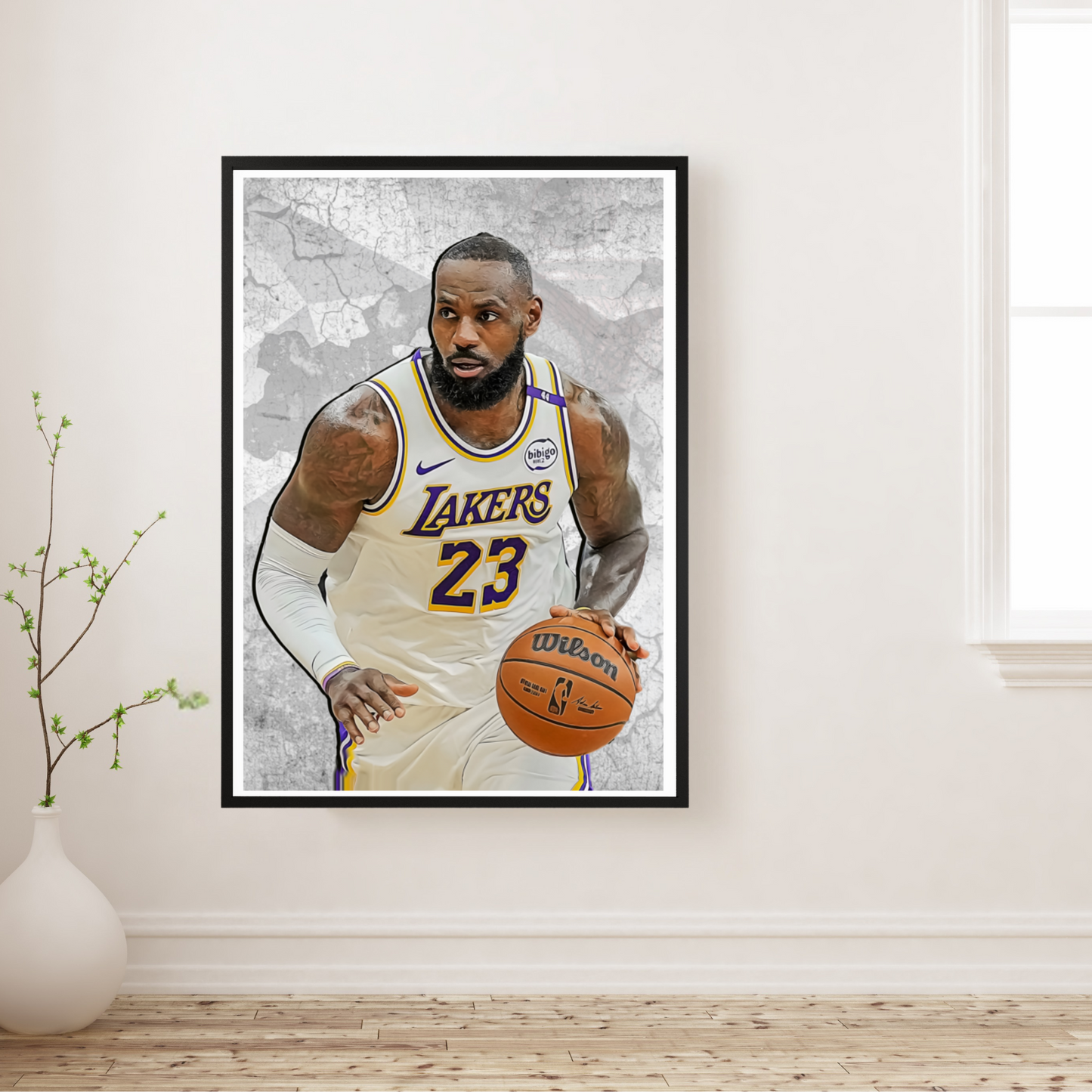 LeBron James Matte Paper Poster, Frames & Hanger