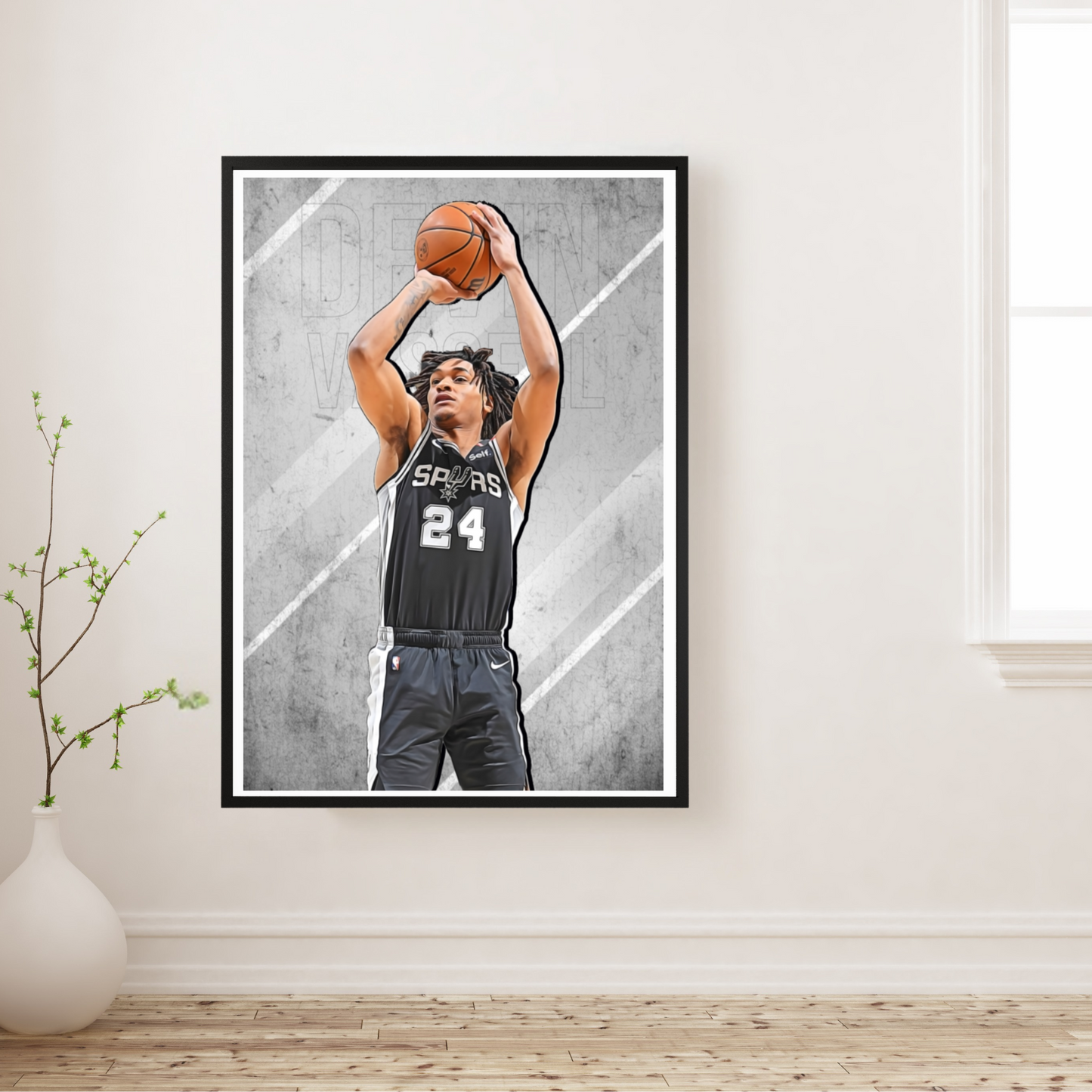 Devin Vassell Matte Paper Poster, Frames & Hanger