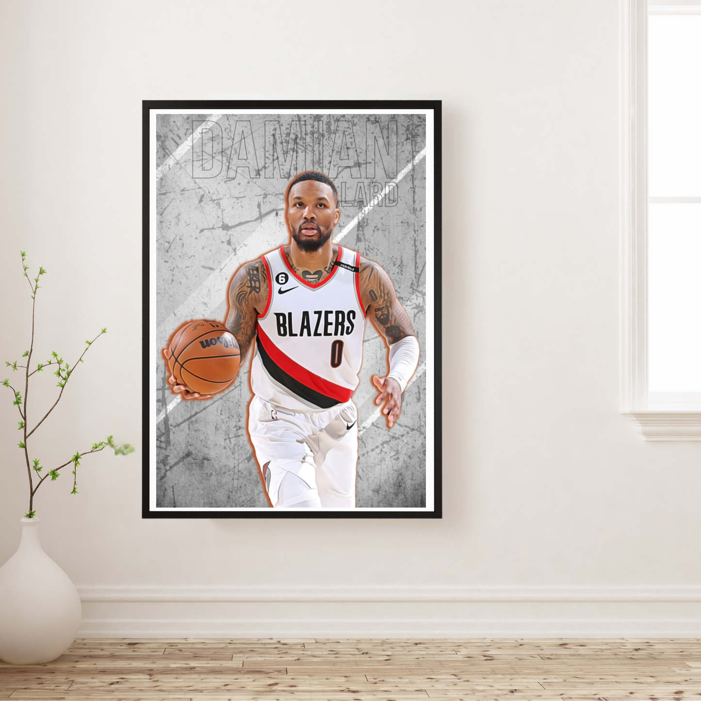 Damian Lillard Matte Paper Poster, Frames & Hanger