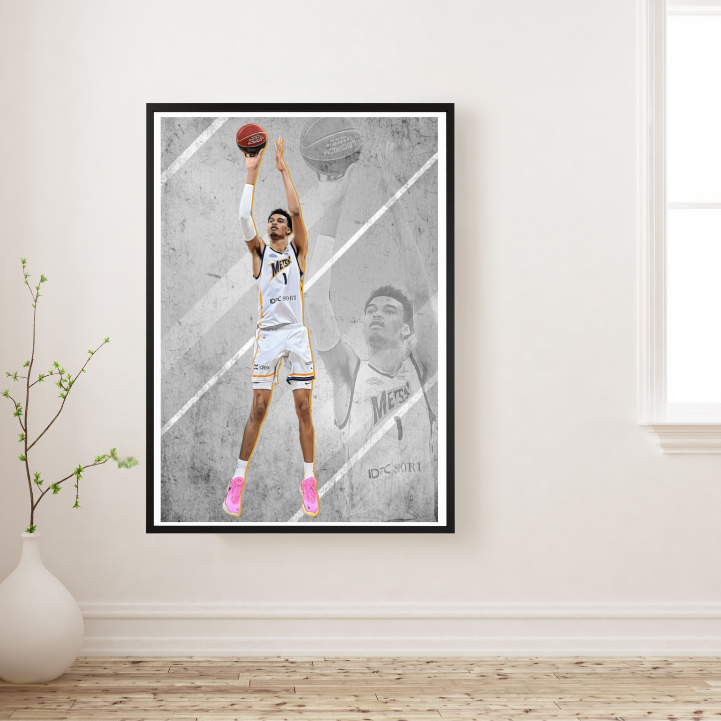 Victor Wembanyama Matte Paper Poster, Frames & Hanger