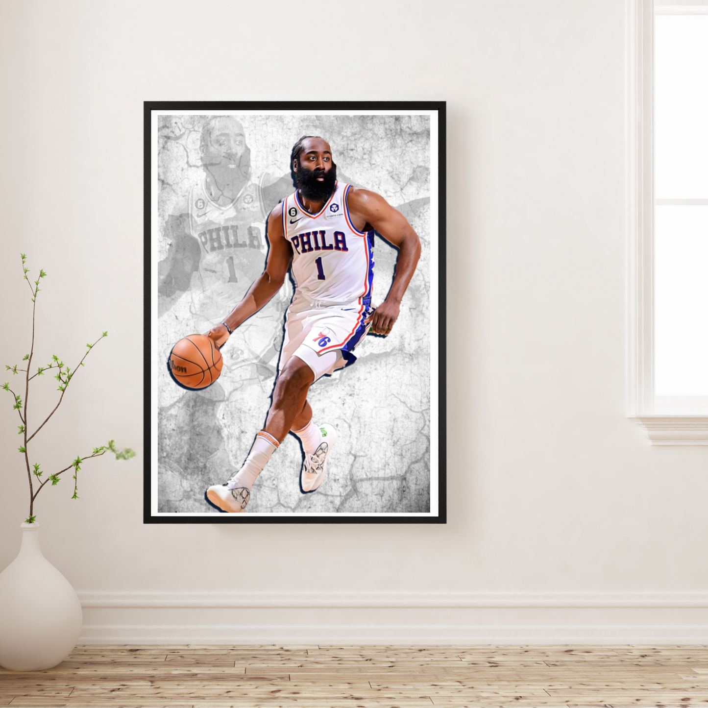 James Harden Matte Paper Poster, Frames & Hanger