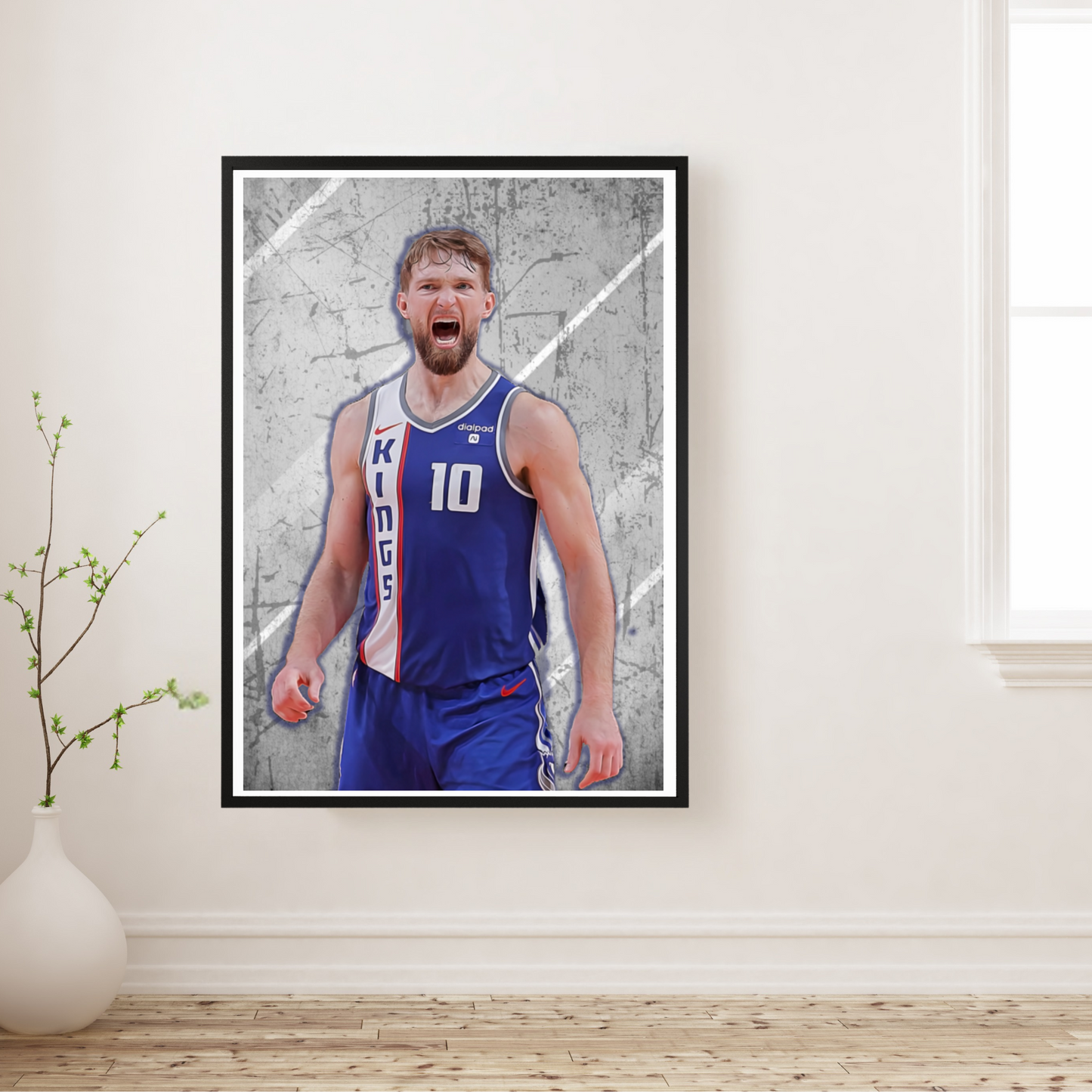 Domantas Sabonis Matte Paper Poster, Frames & Hanger