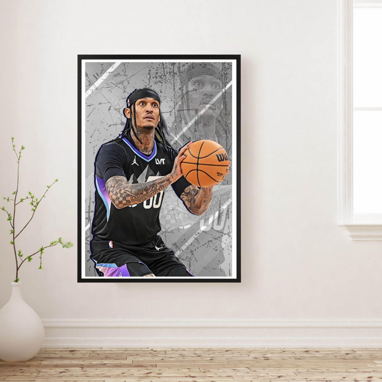 Jordan Clarkson Premium Matte Paper Poster, Frames & Hanger