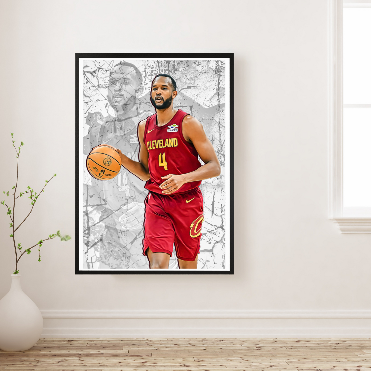 Evan Mobley Premium Matte Paper Poster, Frames & Hanger