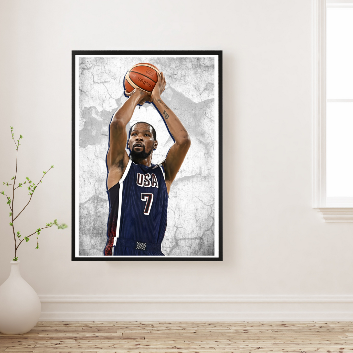 Kevin Durant Matte Paper Poster, Frames & Hanger
