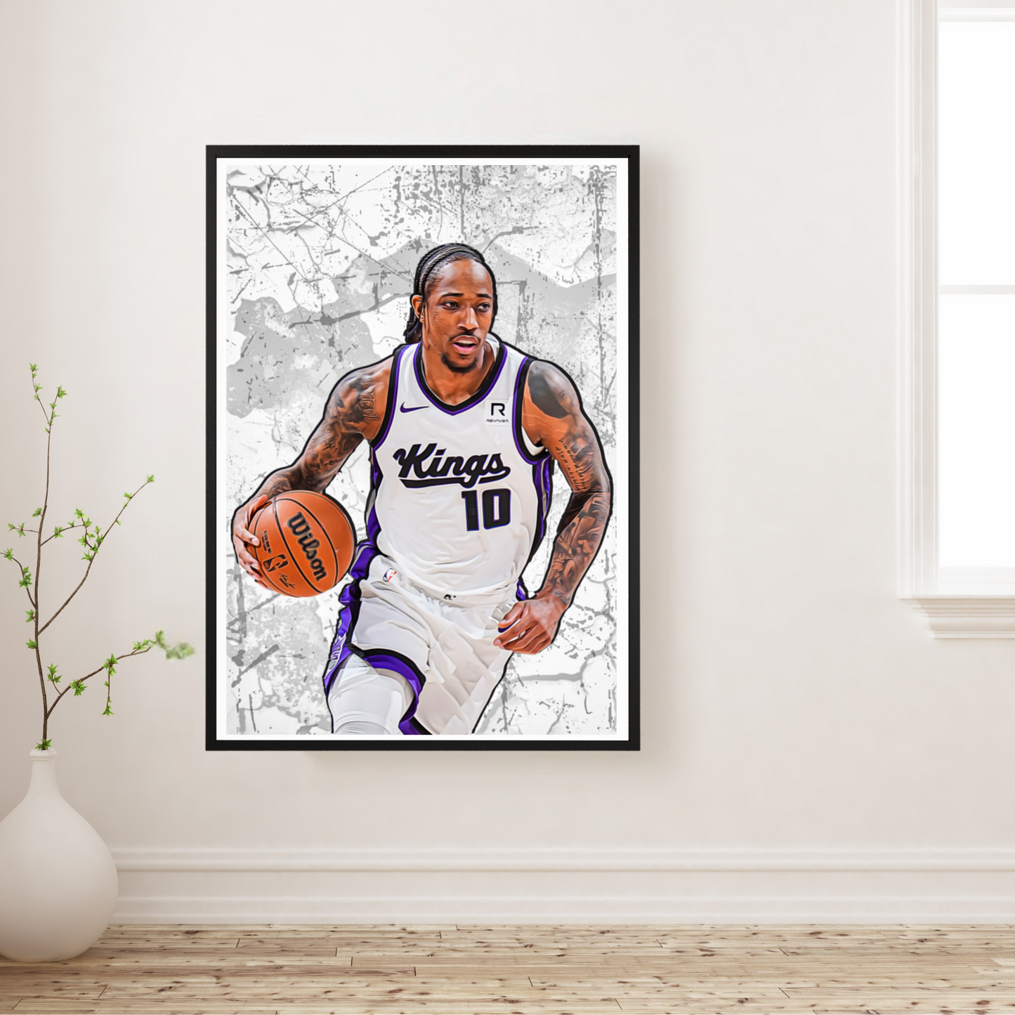 DeMar DeRozan Premium Matte Paper Poster, Frames & Hanger
