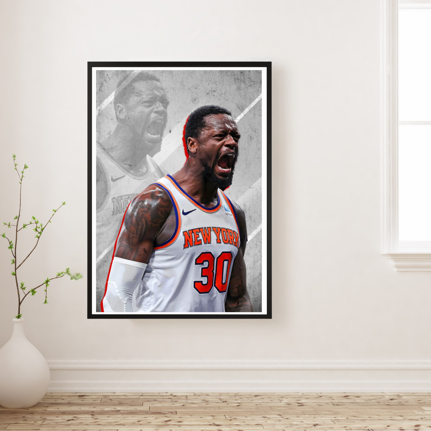 Julius Randle Matte Paper Poster, Frames & Hanger, NBA Fan Gift