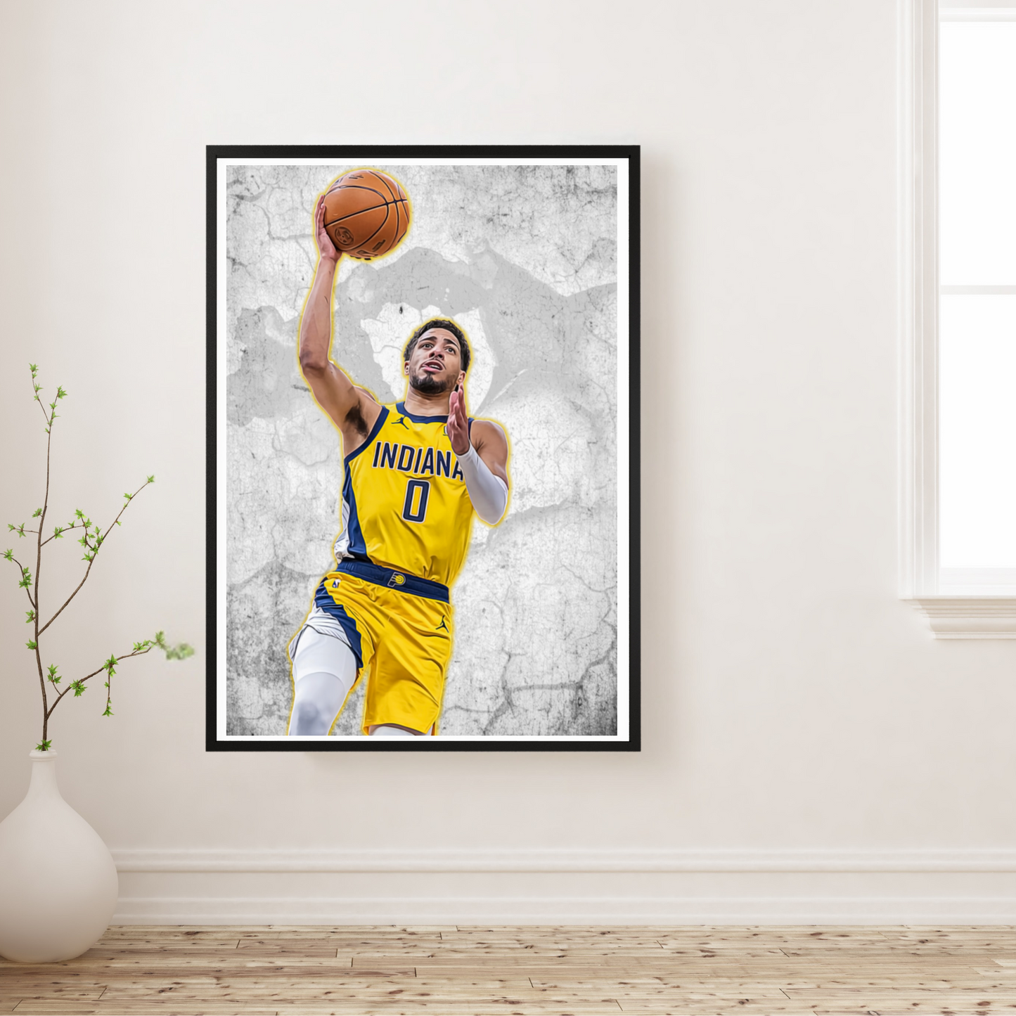 Tyrese Haliburton Matte Paper Poster, Frames & Hanger