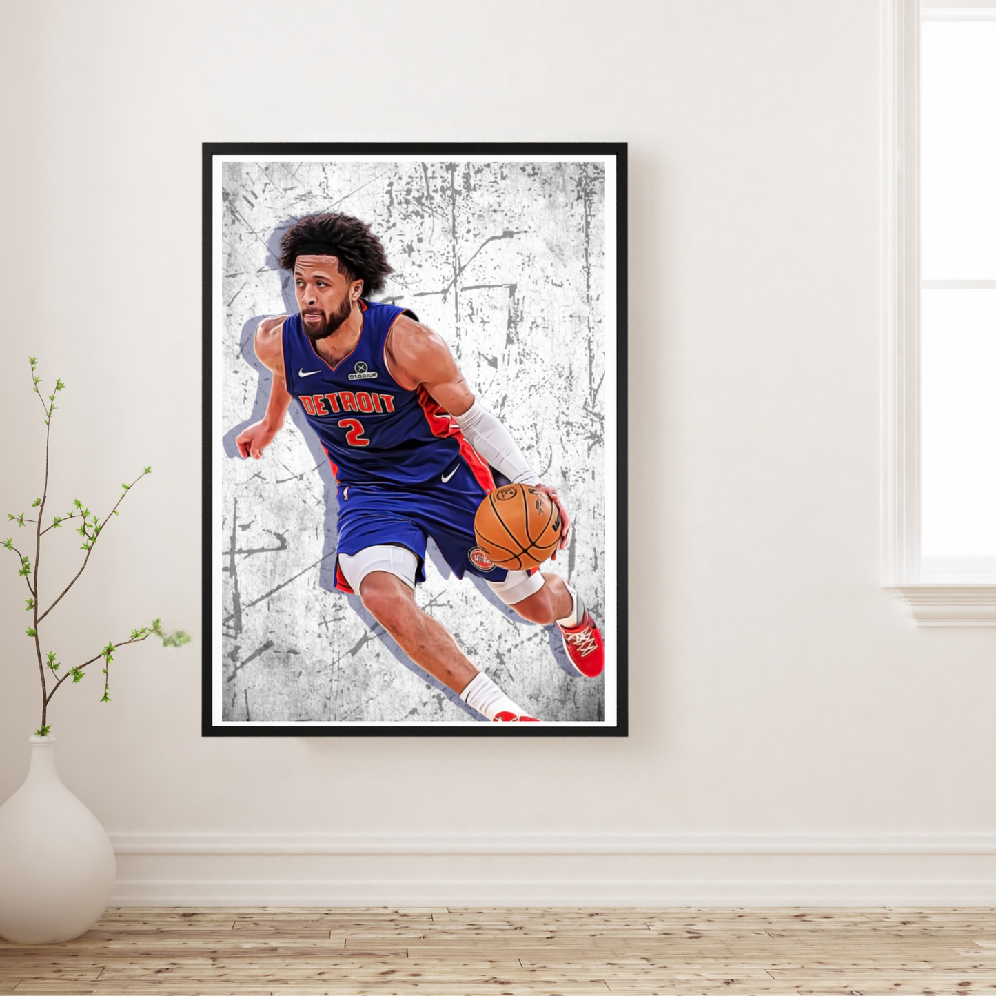 Cade Cunningham Matte Paper Poster, Frames & Hanger, NBA Fan Gift
