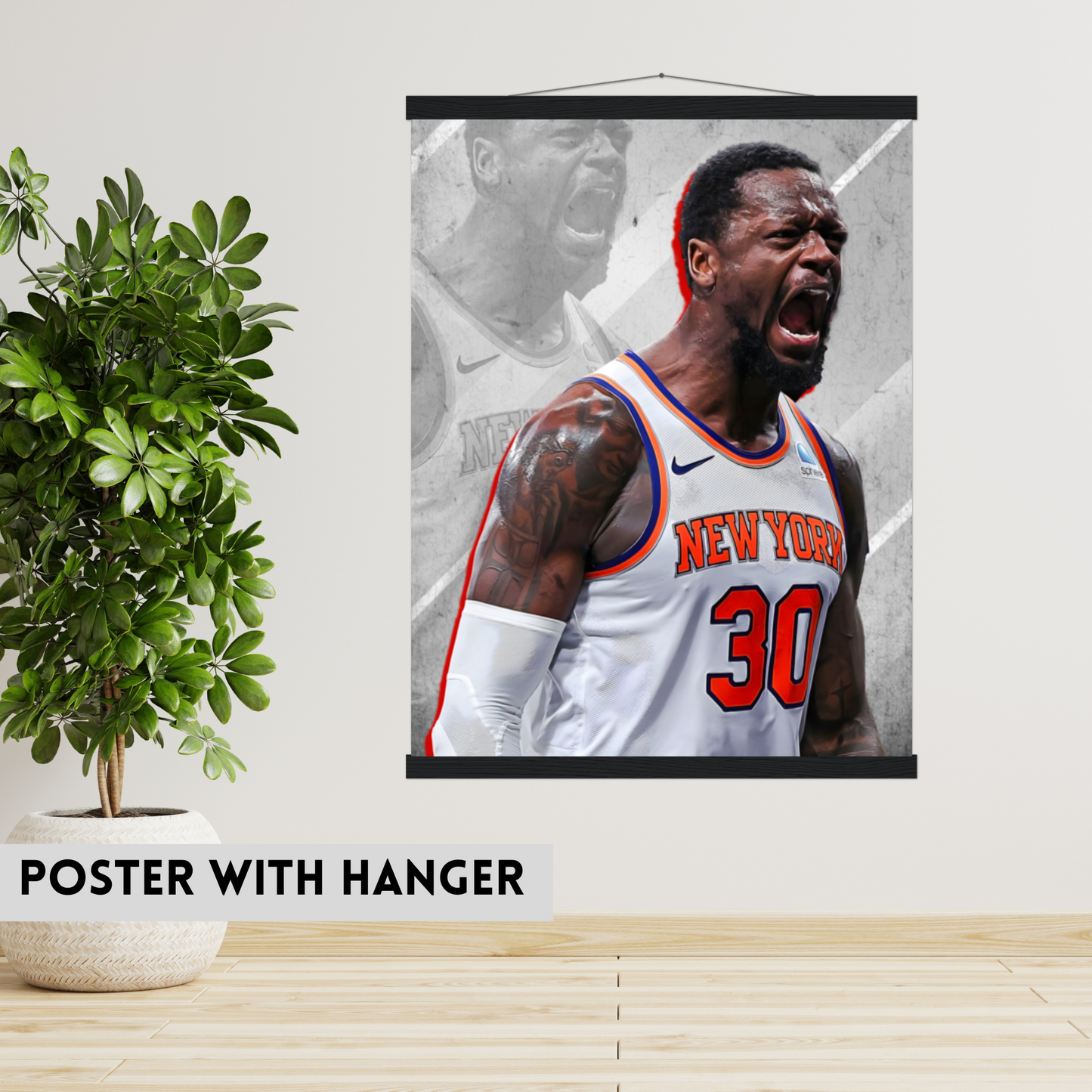 Julius Randle Matte Paper Poster, Frames & Hanger, NBA Fan Gift