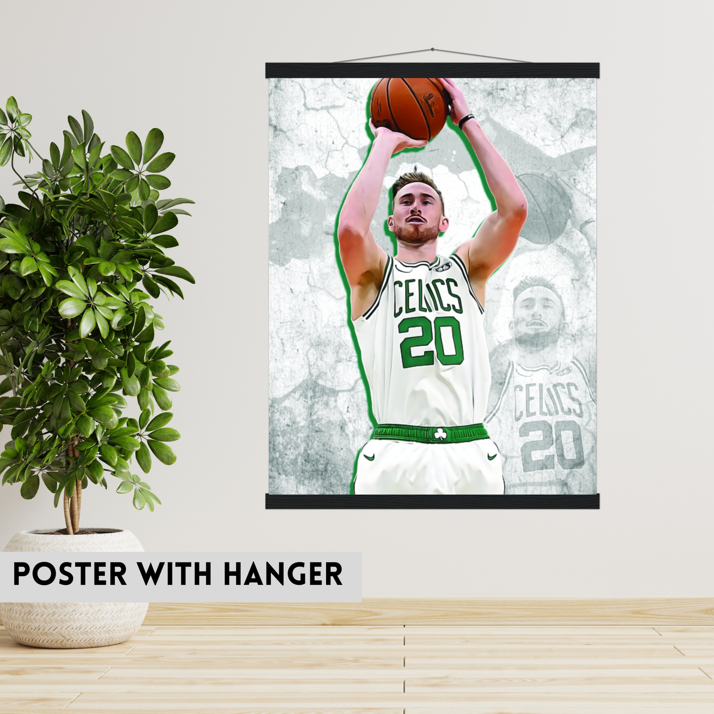 Gordon Hayward Matte Paper Poster, Frames & Hanger, NBA Fan Gift