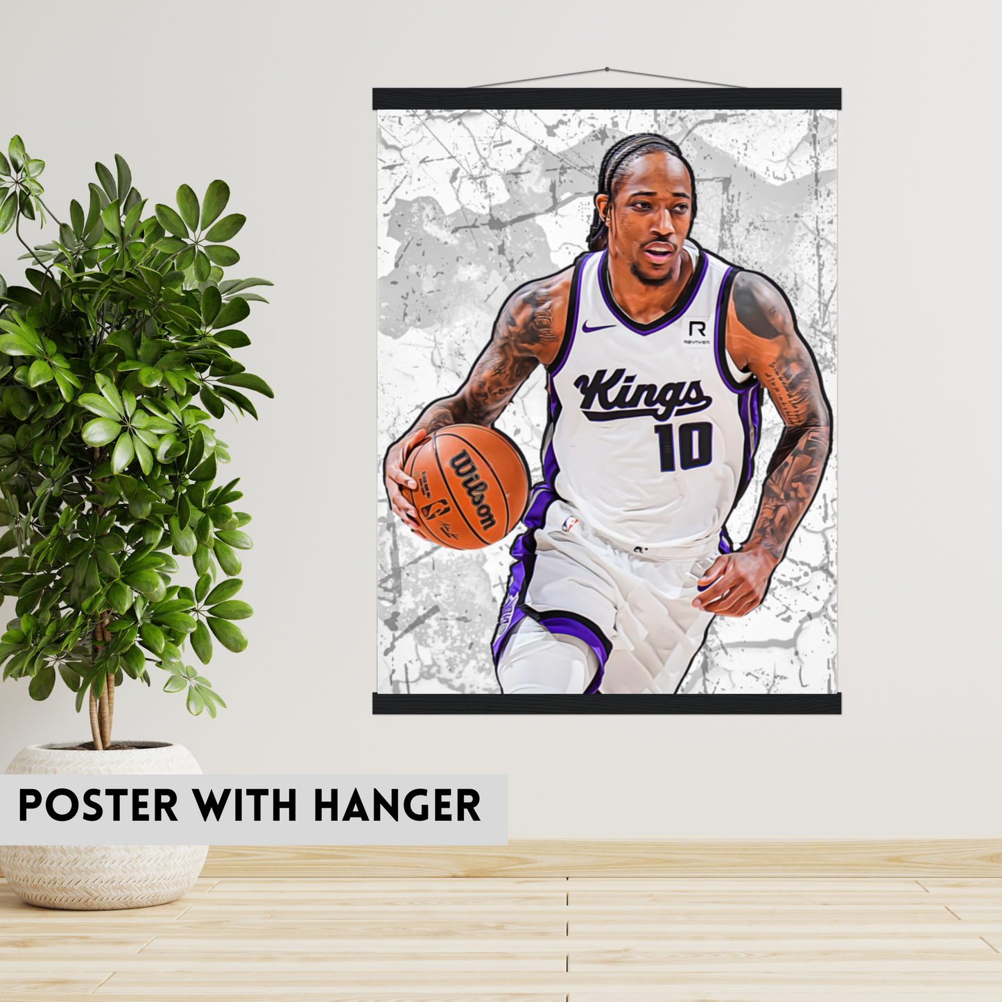 DeMar DeRozan Premium Matte Paper Poster, Frames & Hanger