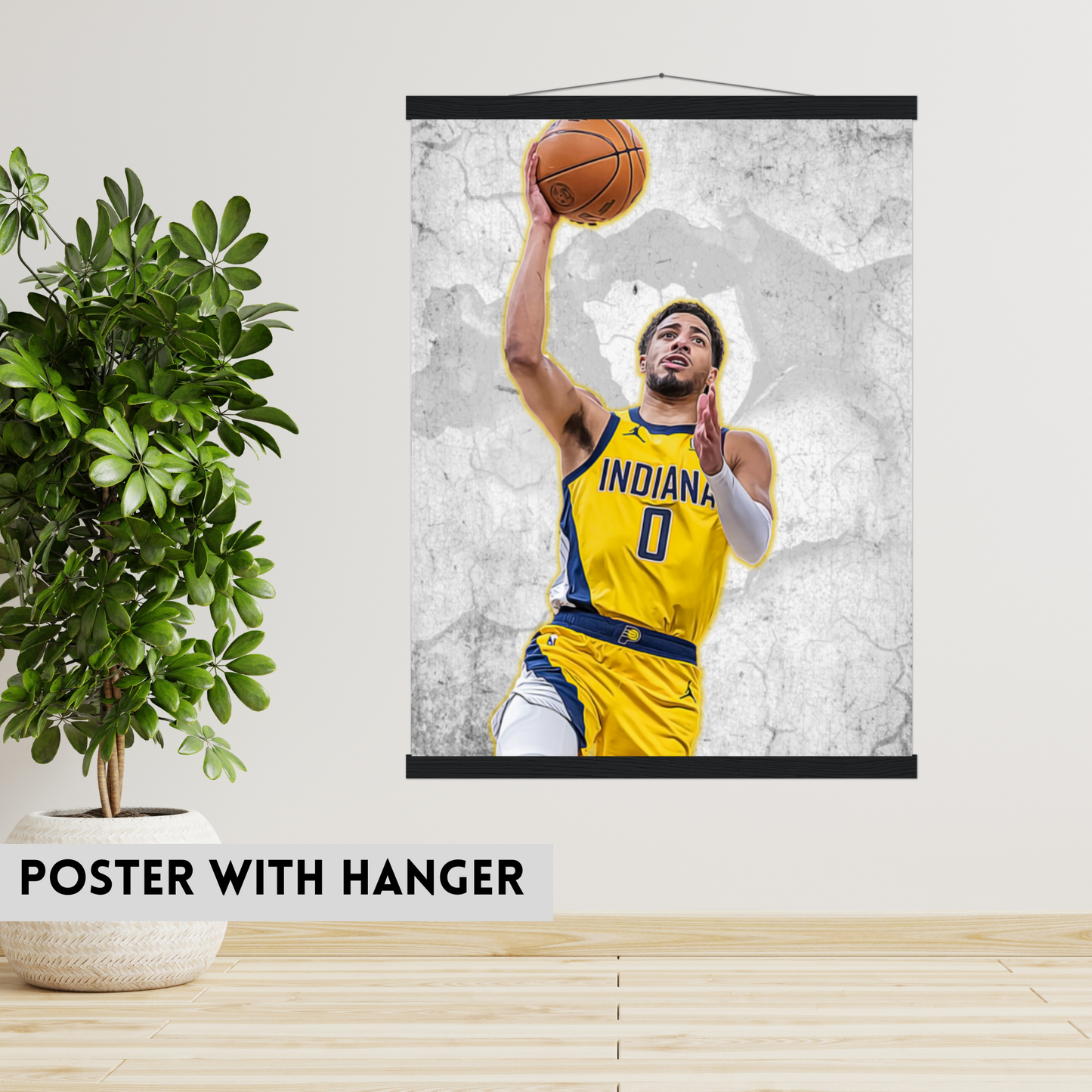 Tyrese Haliburton Matte Paper Poster, Frames & Hanger